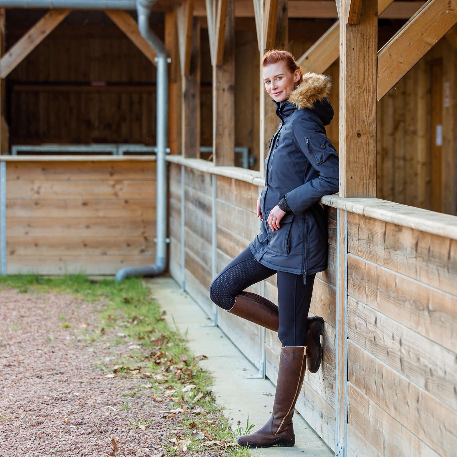 Horze Brooke Lang Parka Jack, dames