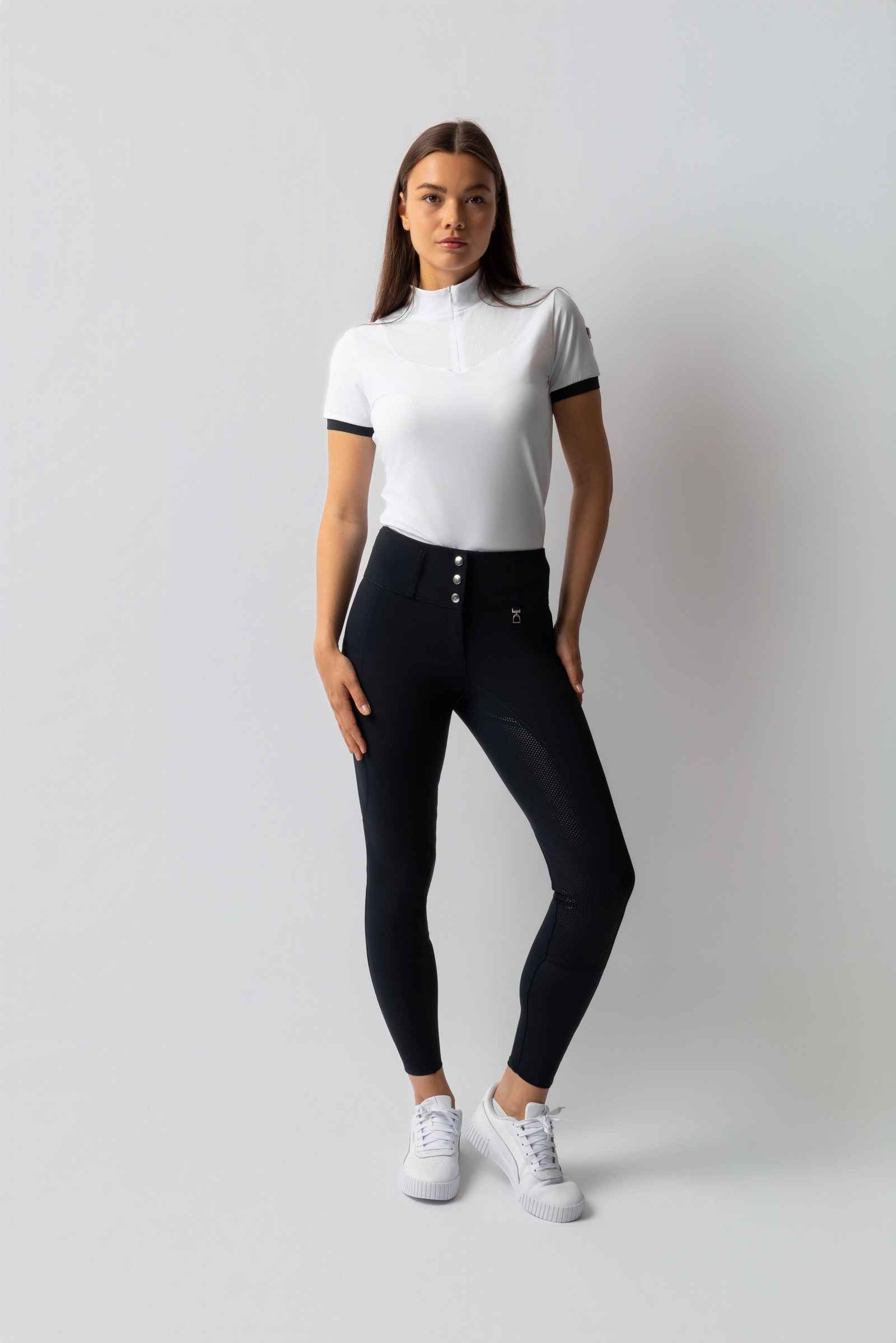 Horze Leonie damesrijbroek met fullseat siliconen grip UPF 40+