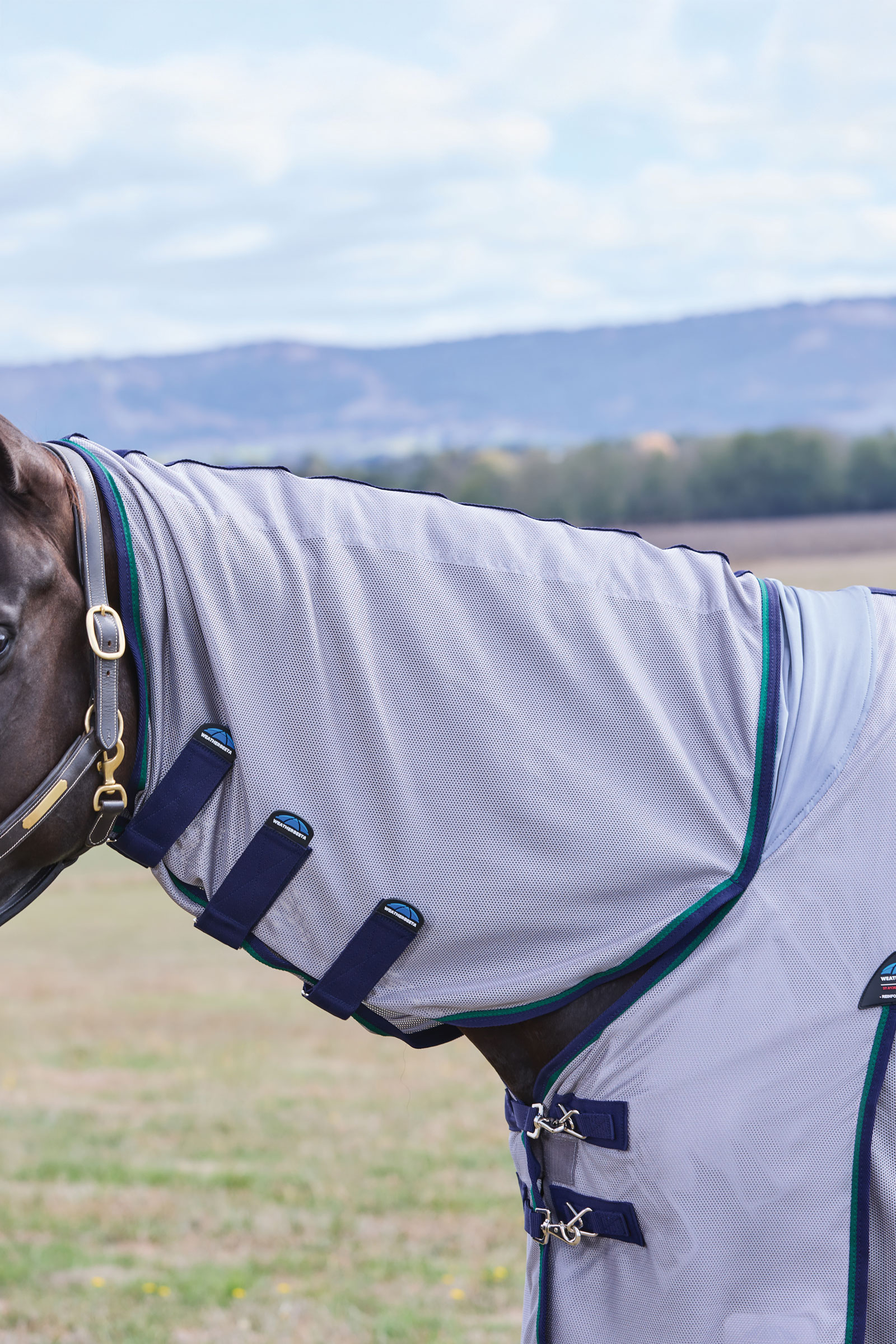 Weatherbeeta ComFiTec Zephyr Vliegendeken combo met vaste hals, 0 g  
