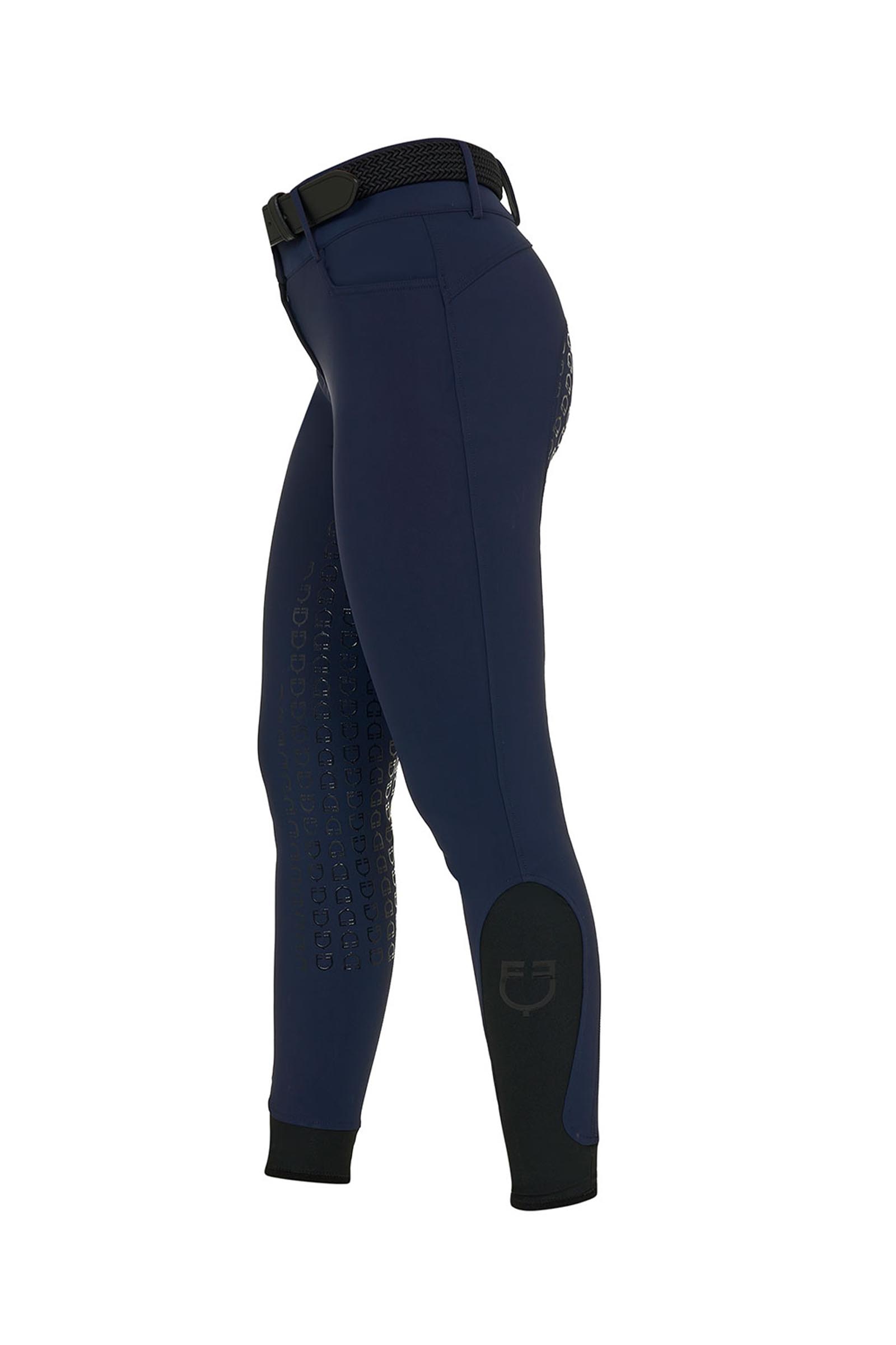 Equestro SS2026 Dames High Waist Stones Logo volledige grip rijbroek  