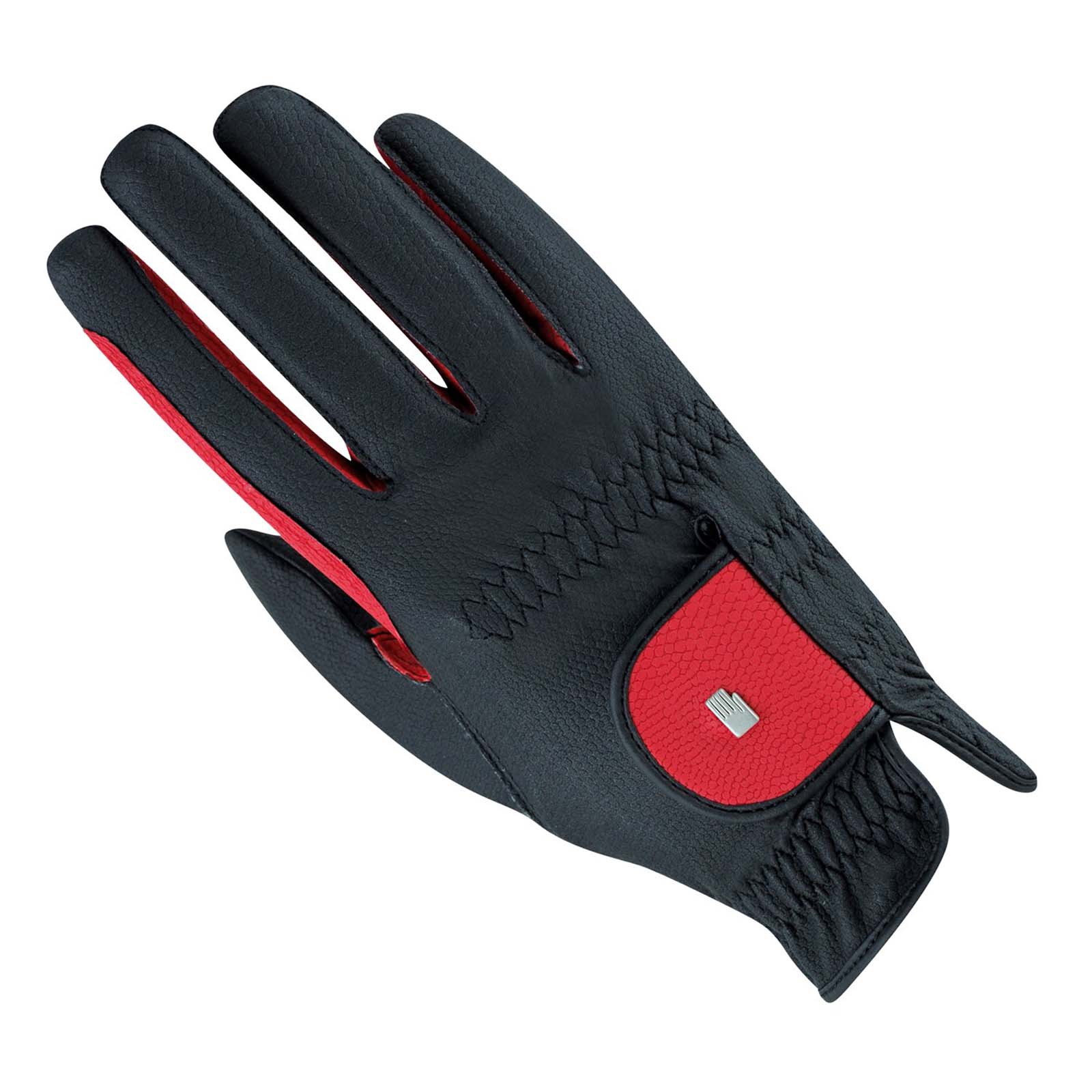 Black/Red Roeckl Malta Grip tweekleurige rijhandschoenen