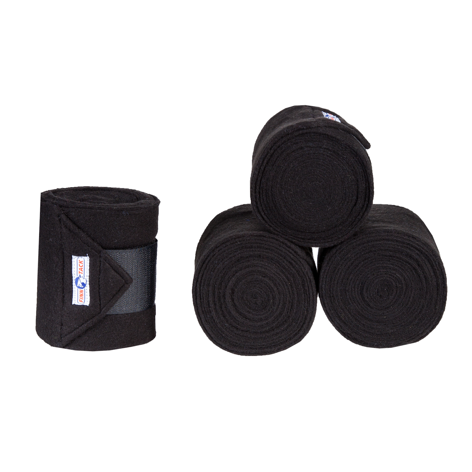 Black Finntack Pro Fleece Bandages