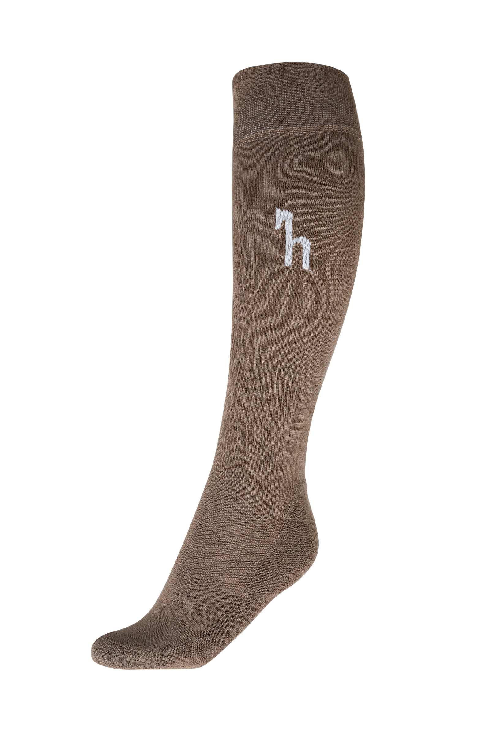 Coca Mocha Brown Horze Bamboo winter paardrijsokken, dames