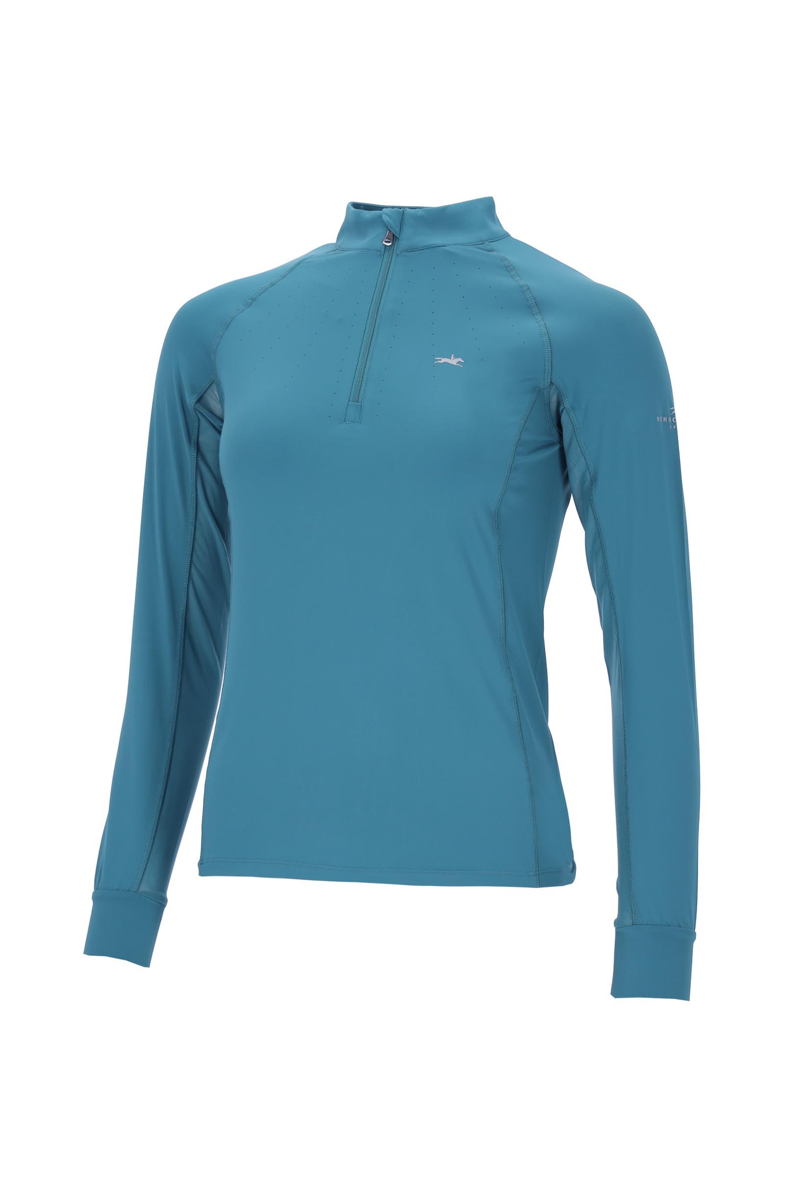 Colonial Blue Schockem&ouml;hle Sports Angie Style dames trainingsshirt met lange mouwen