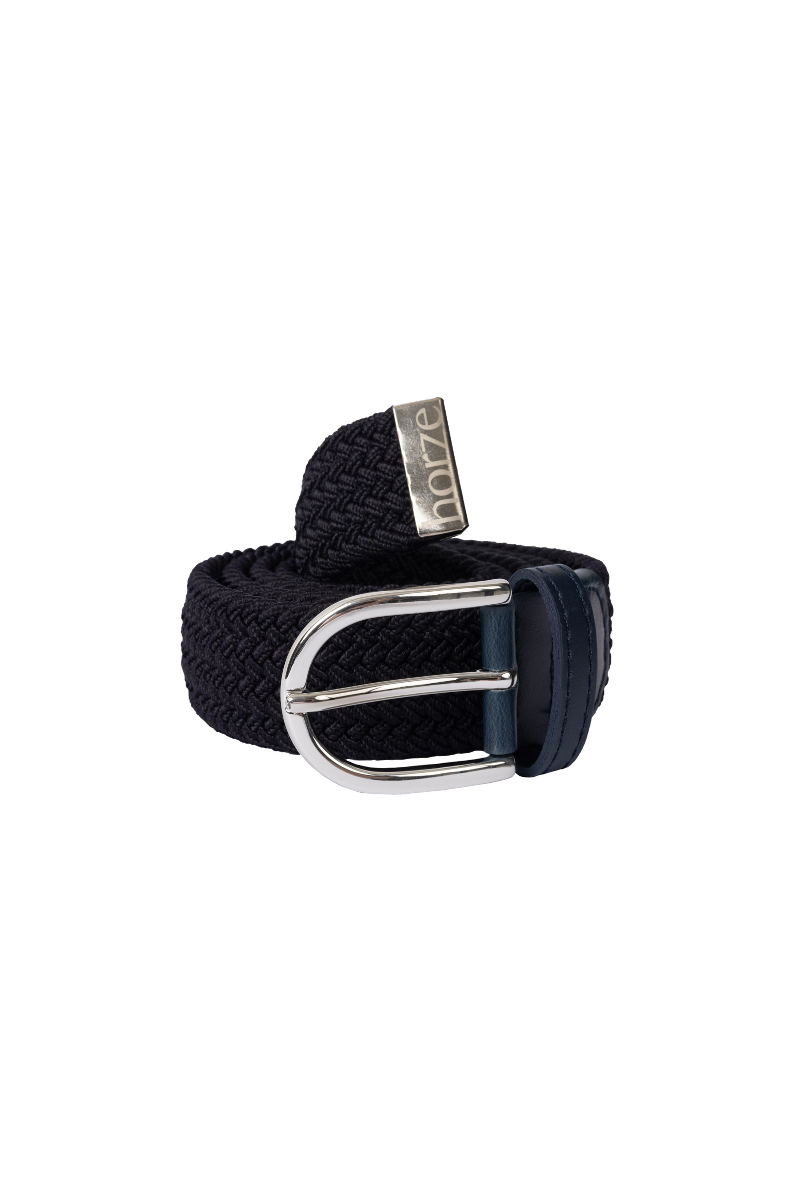 Dark Navy Horze Unisex Stretch Riem