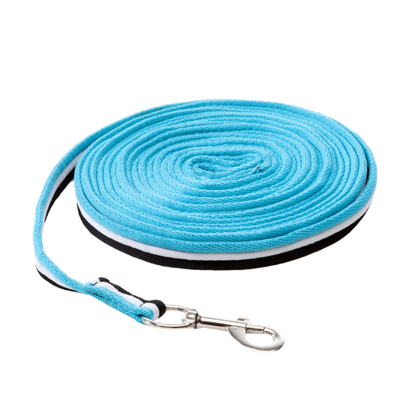 Black/ White/ Turquoise Kavalkade KavalDuo Longeerlijn