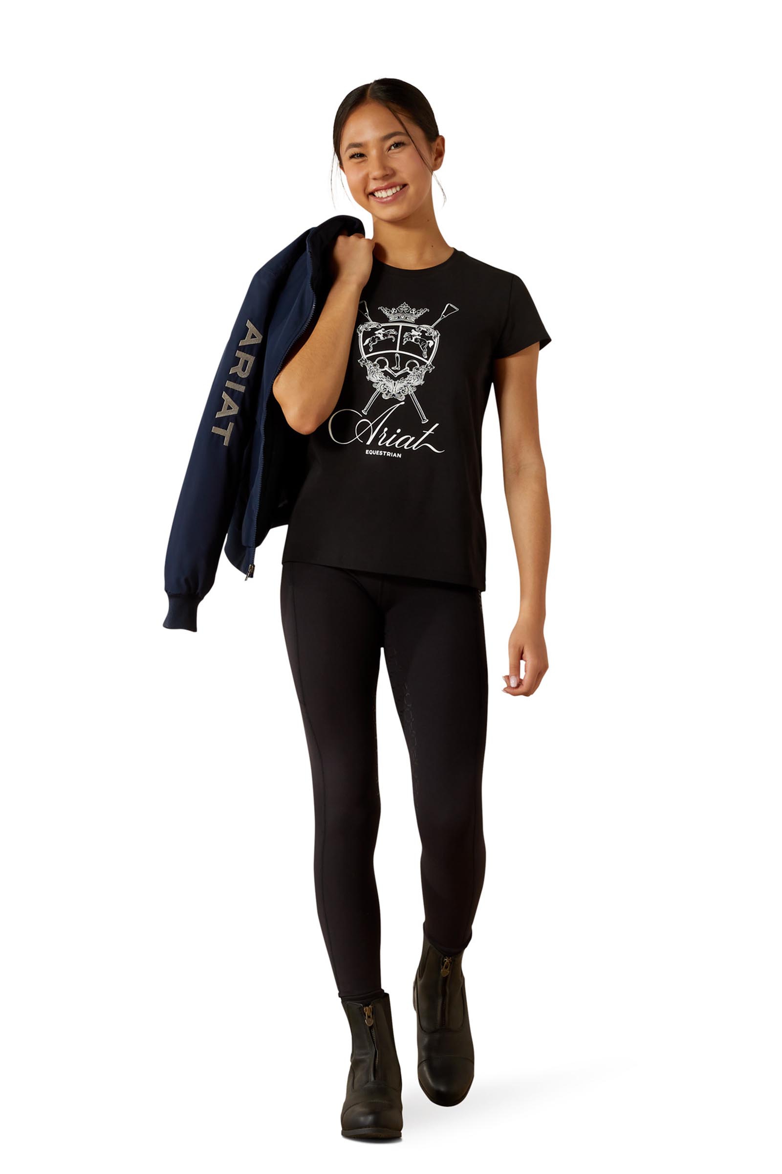 Ariat Ritzy Logo kindershirt met korte mouwen