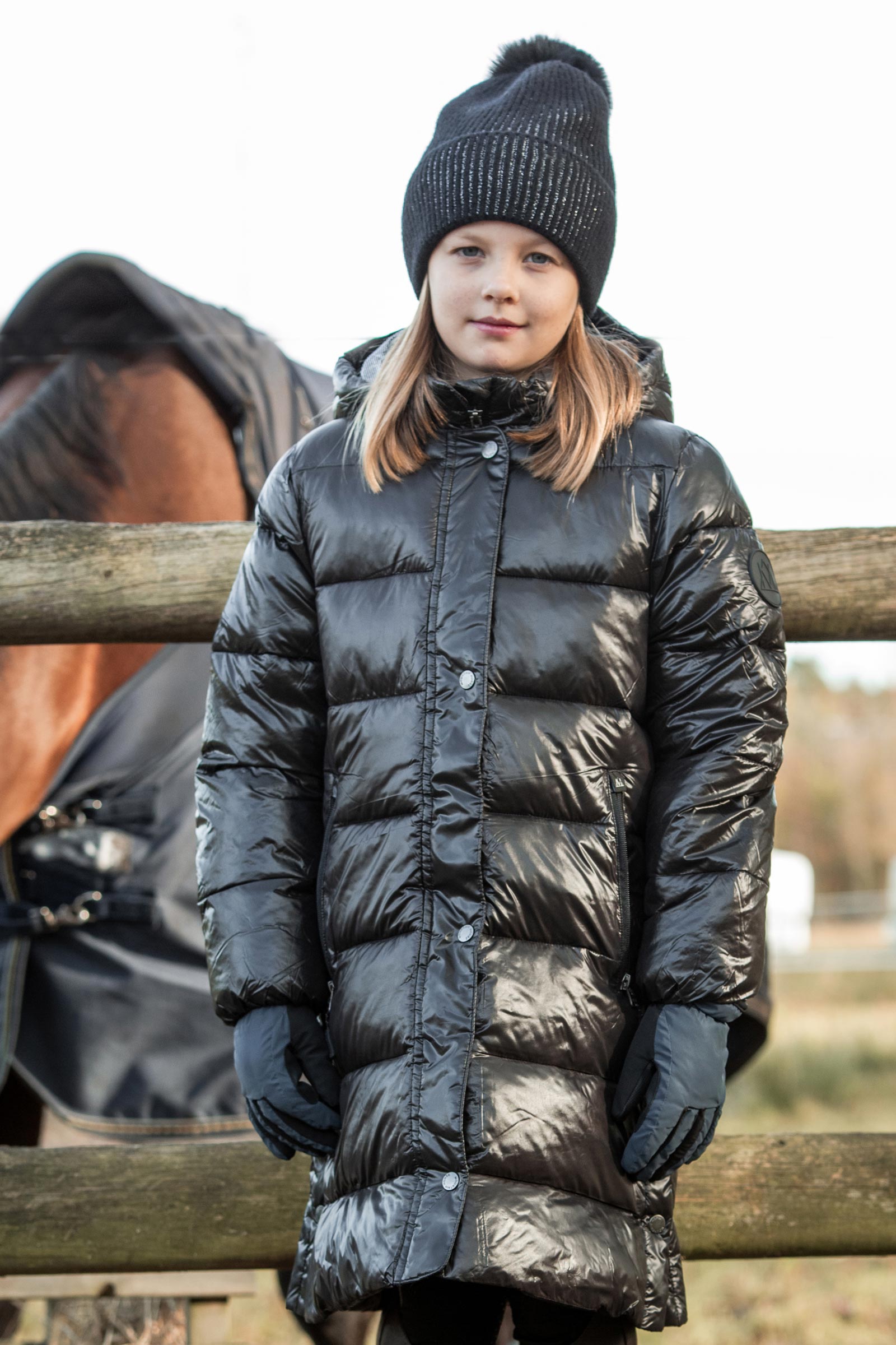 Mountain Horse Irma lange gewatteerde jas voor kinderen