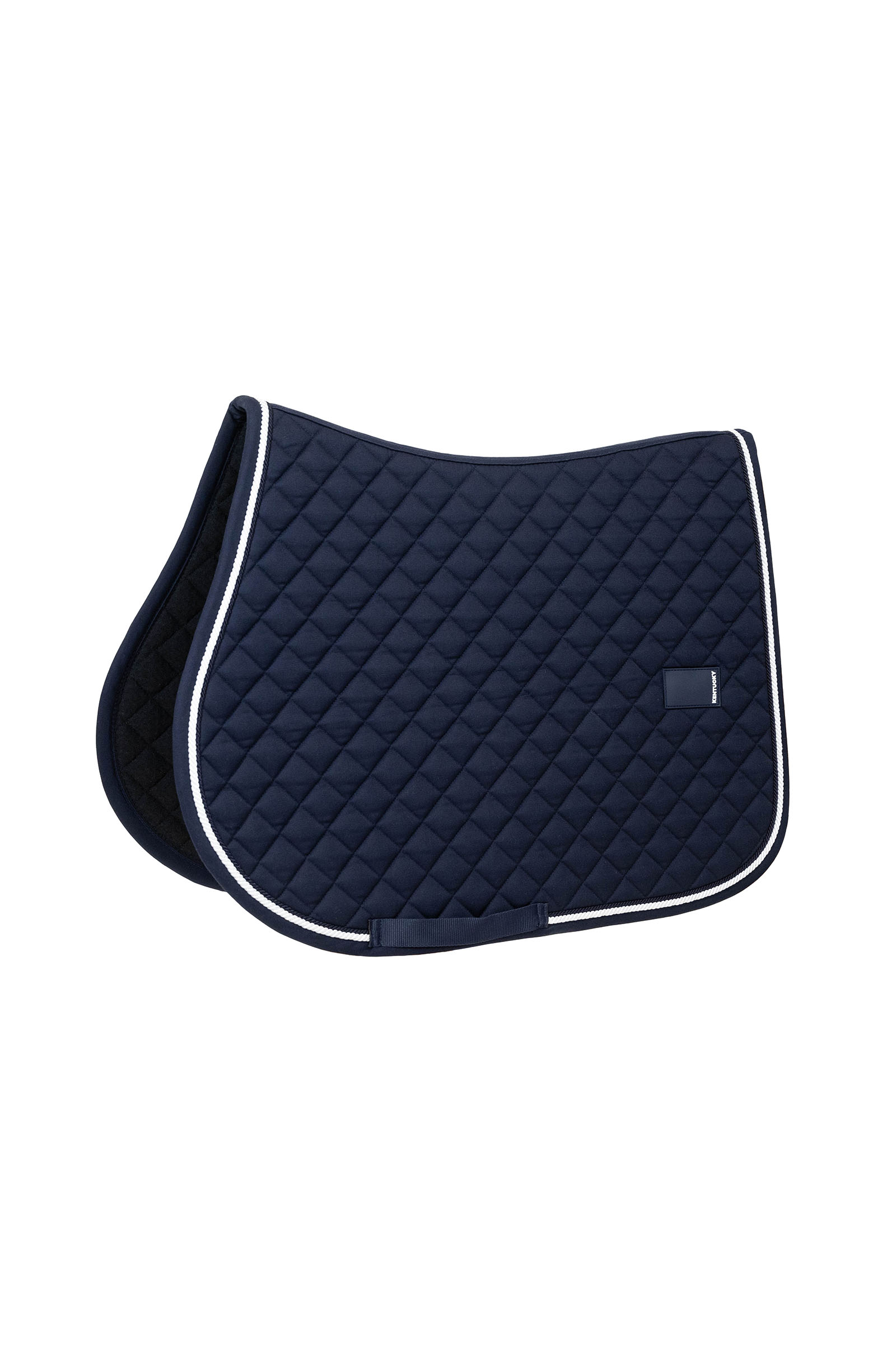 navy Kentucky Horsewear Zadeldoek Diamond met rand
