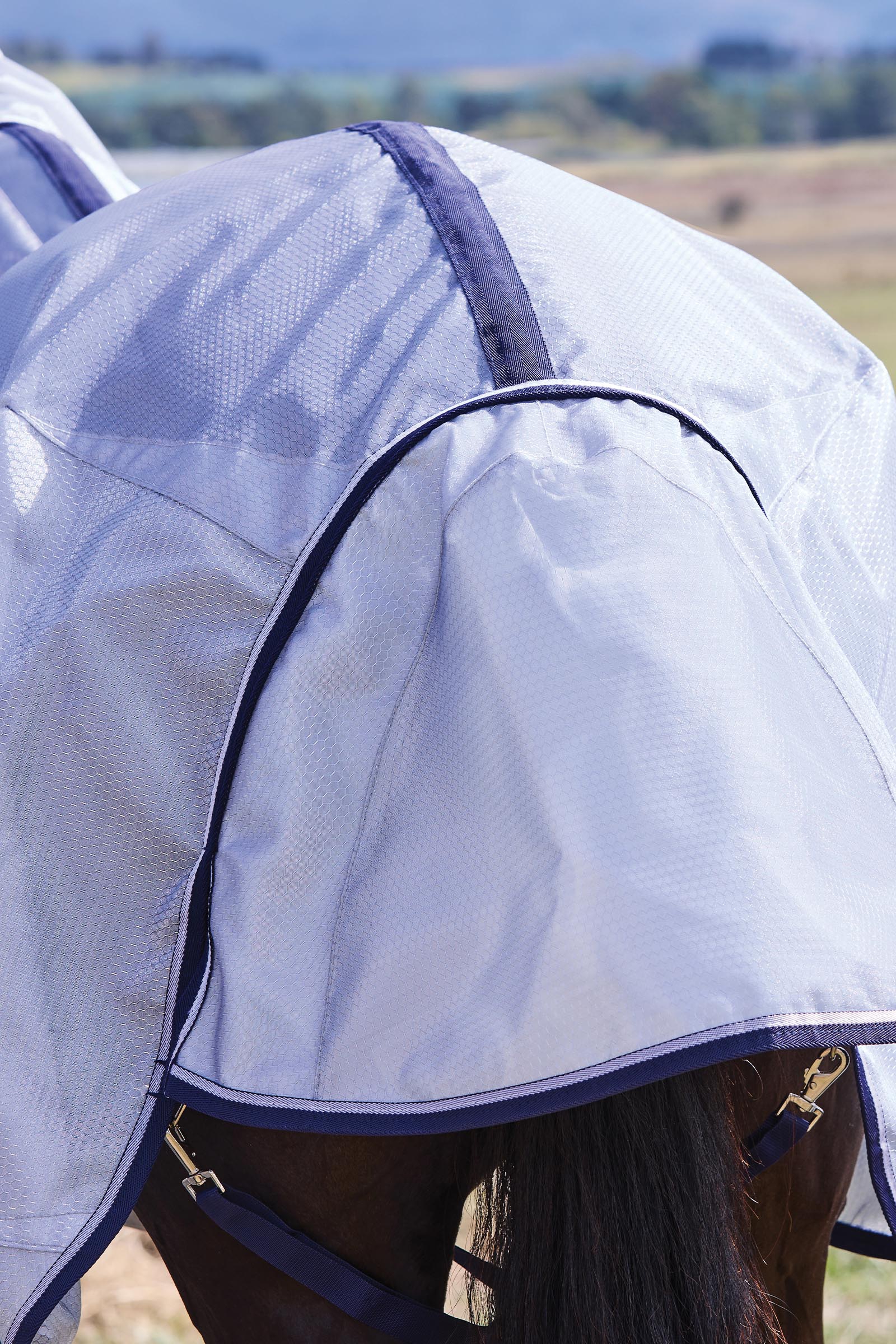 Weatherbeeta ComFiTec Hexi Shield Vliegendeken combo met vaste hals, 0 g  