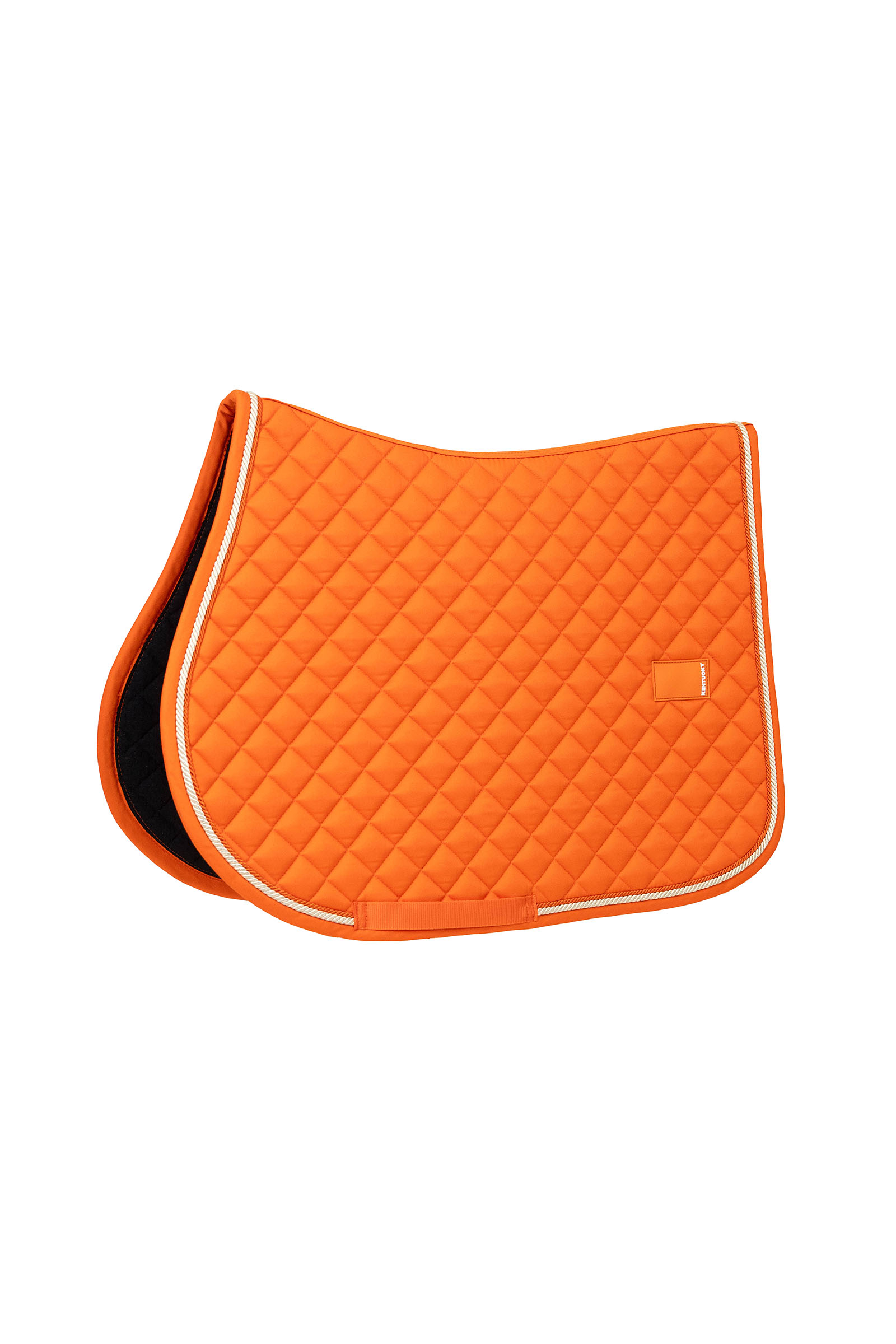 orange Kentucky Horsewear Zadeldoek Diamond met rand