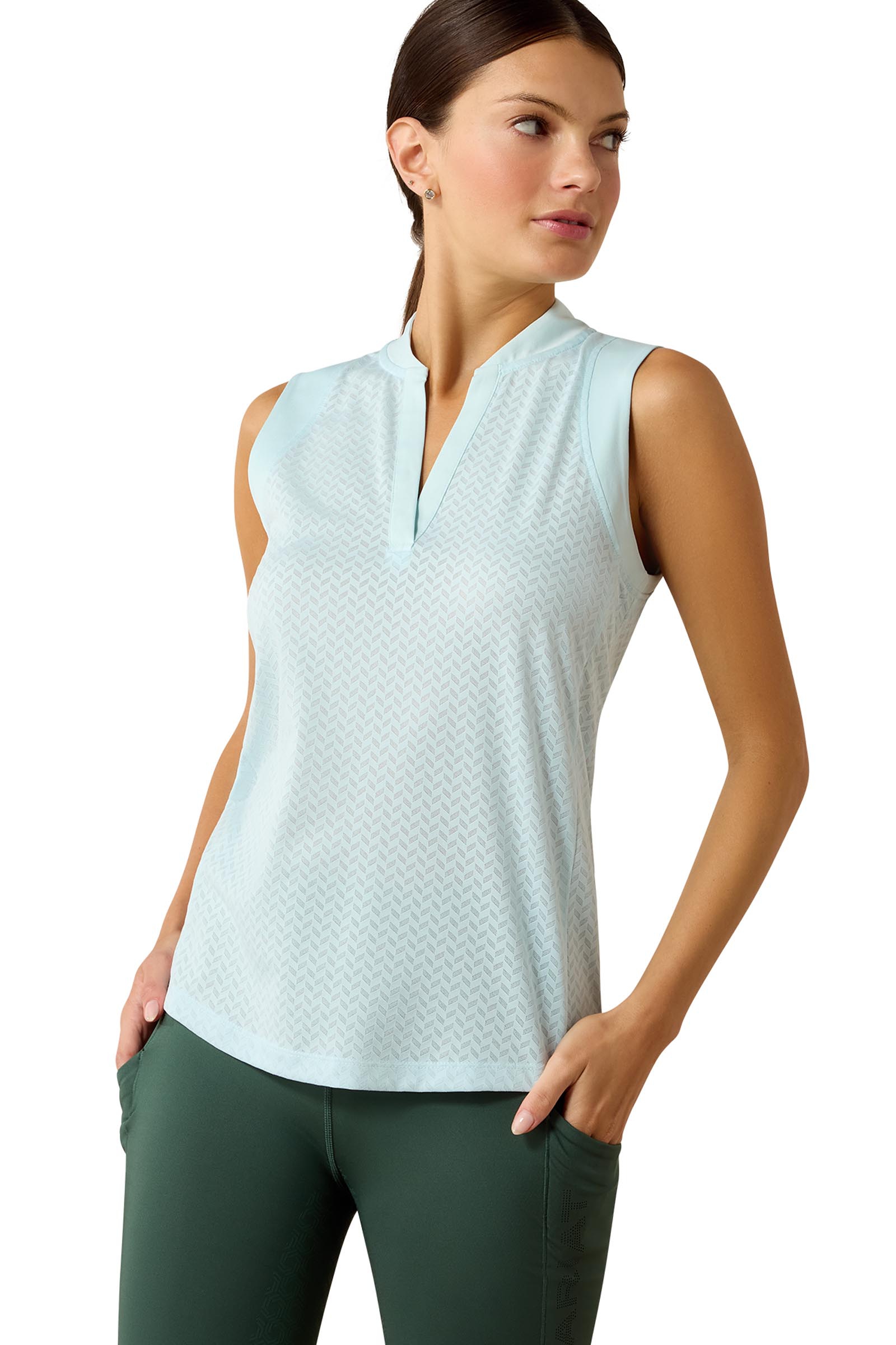 Starlight Blue Ariat Mesa mouwloze dames-basislaag