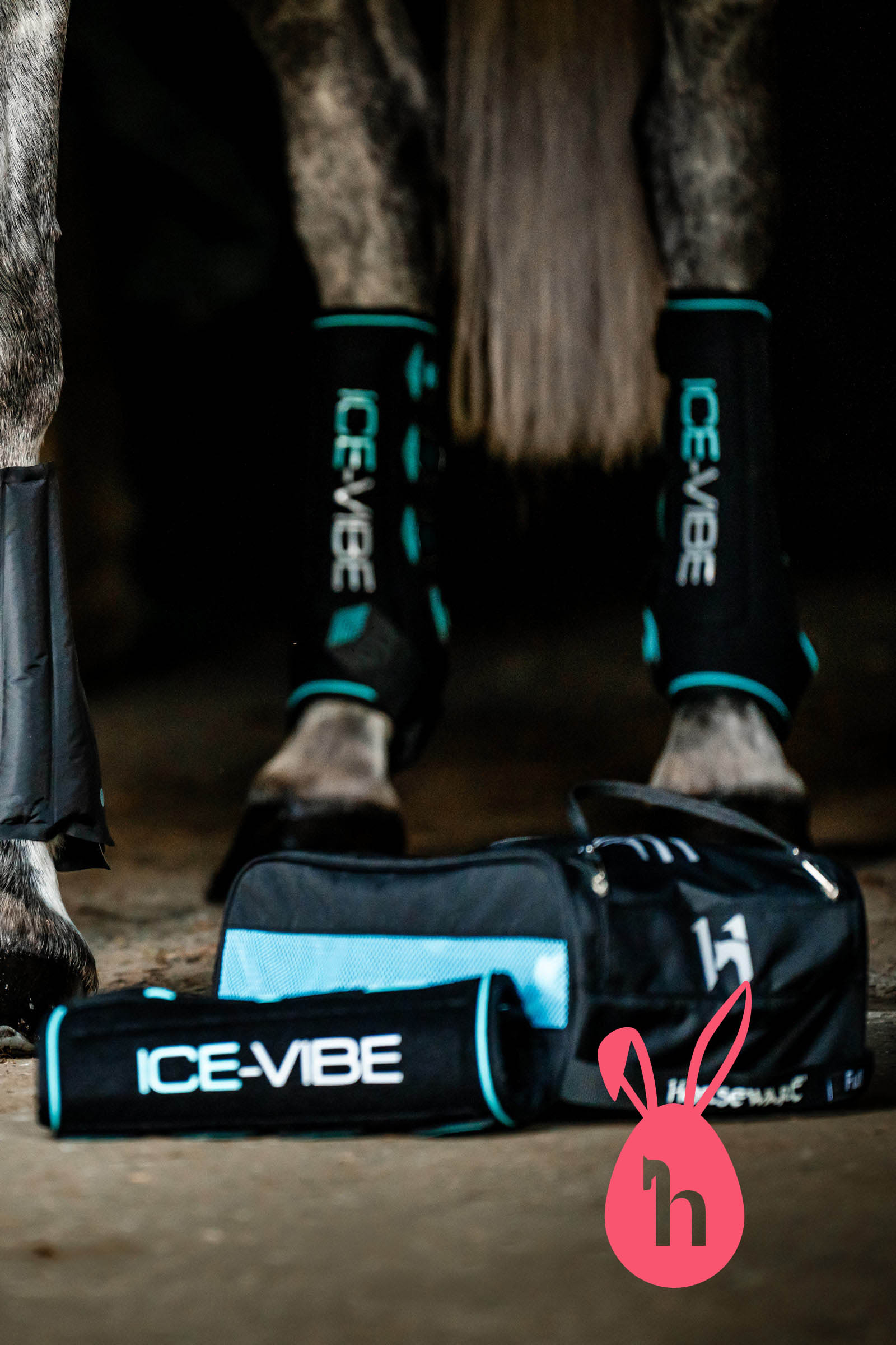 Horseware Ice-Vibe koelgamaschen met vibratie (set van 2)