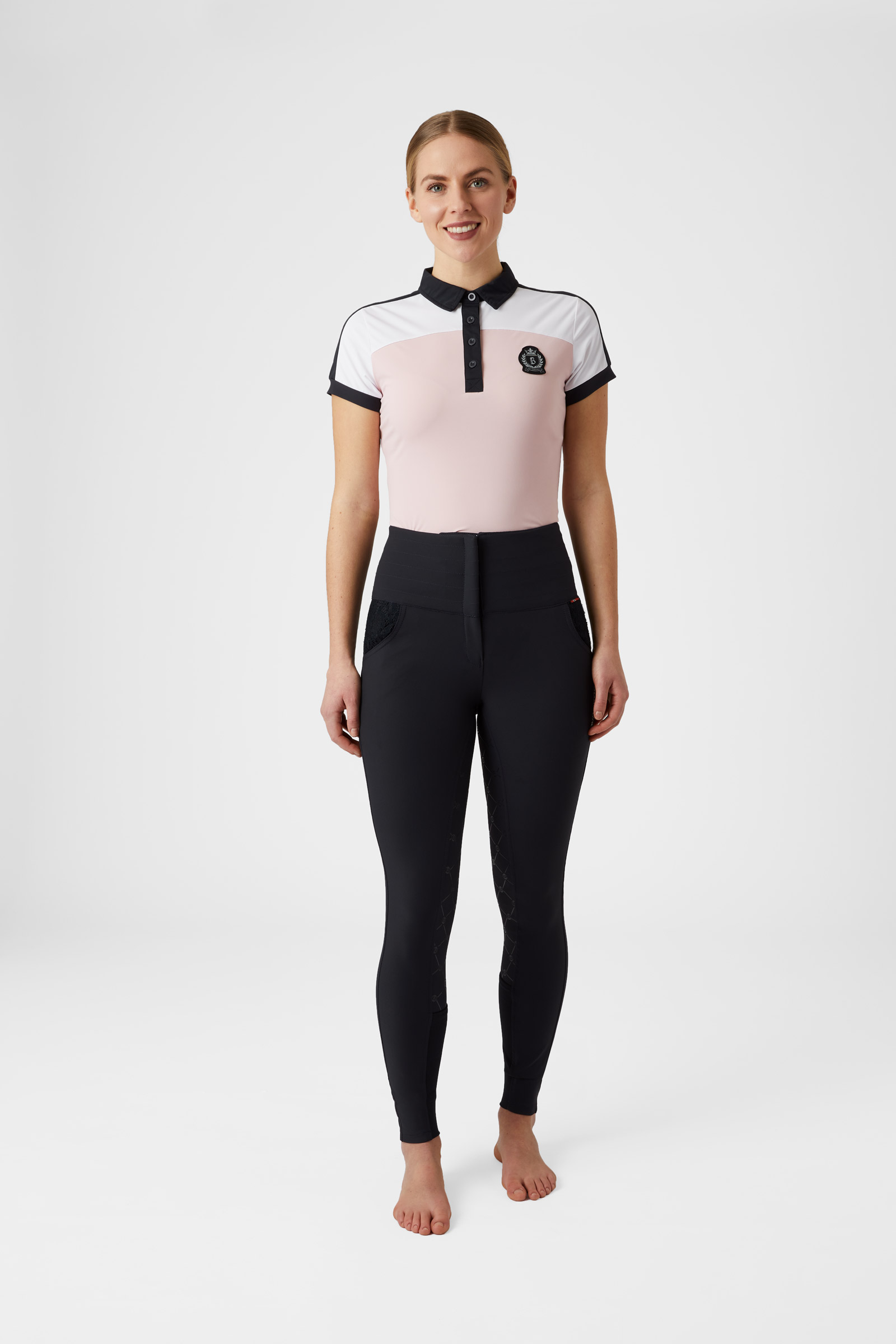 B Vertigo Natalia Paardrijbroek met zakken met kant