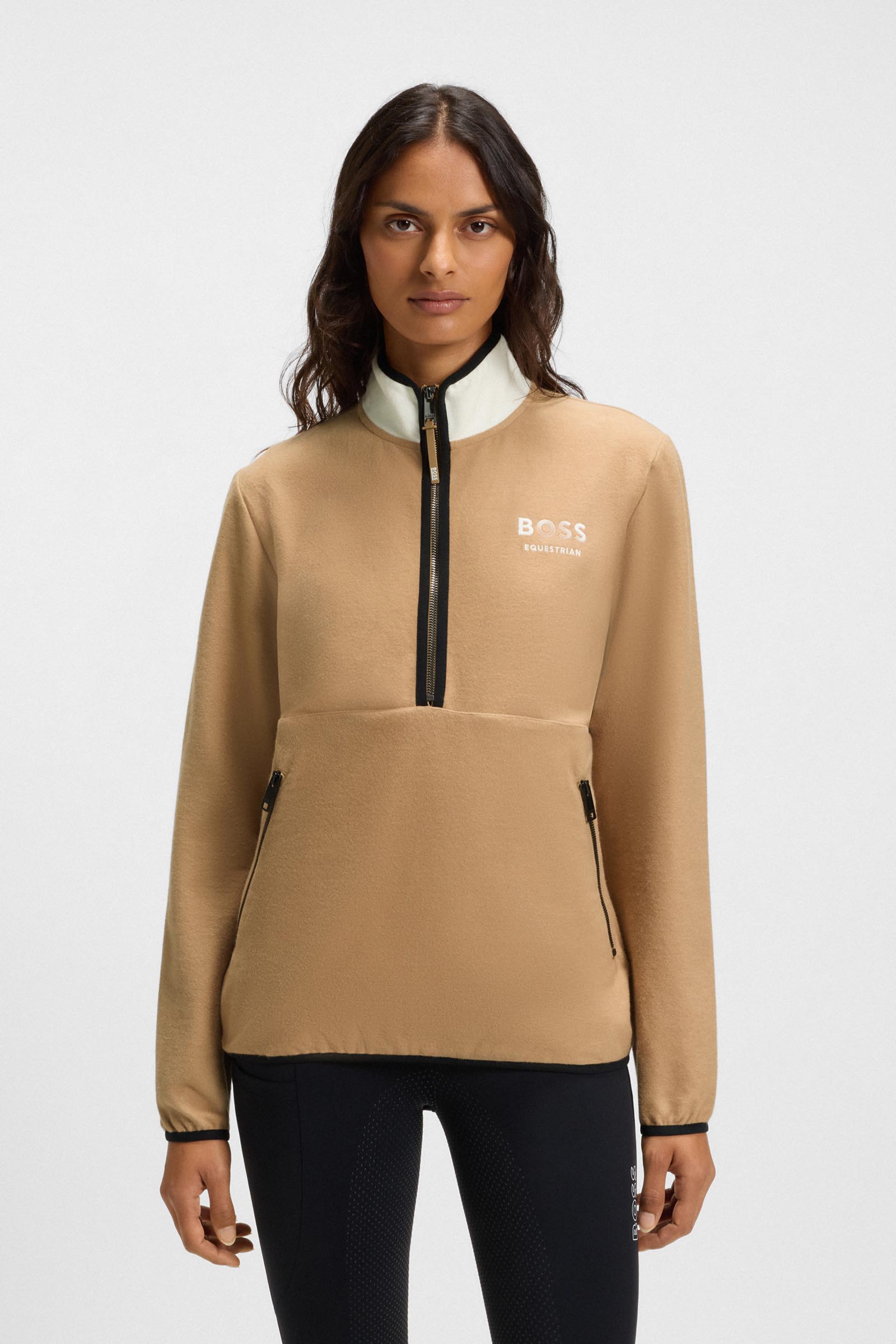 Boss Fedora dames Felpa met halve rits