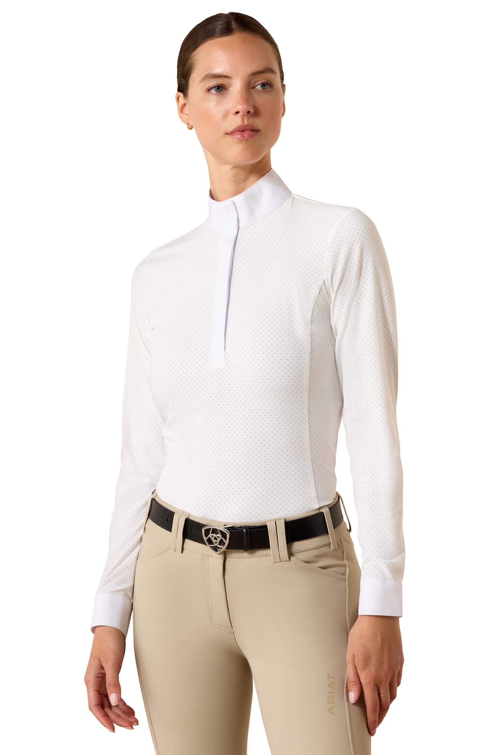 White Ariat Dames Breathe wedstrijdshirt