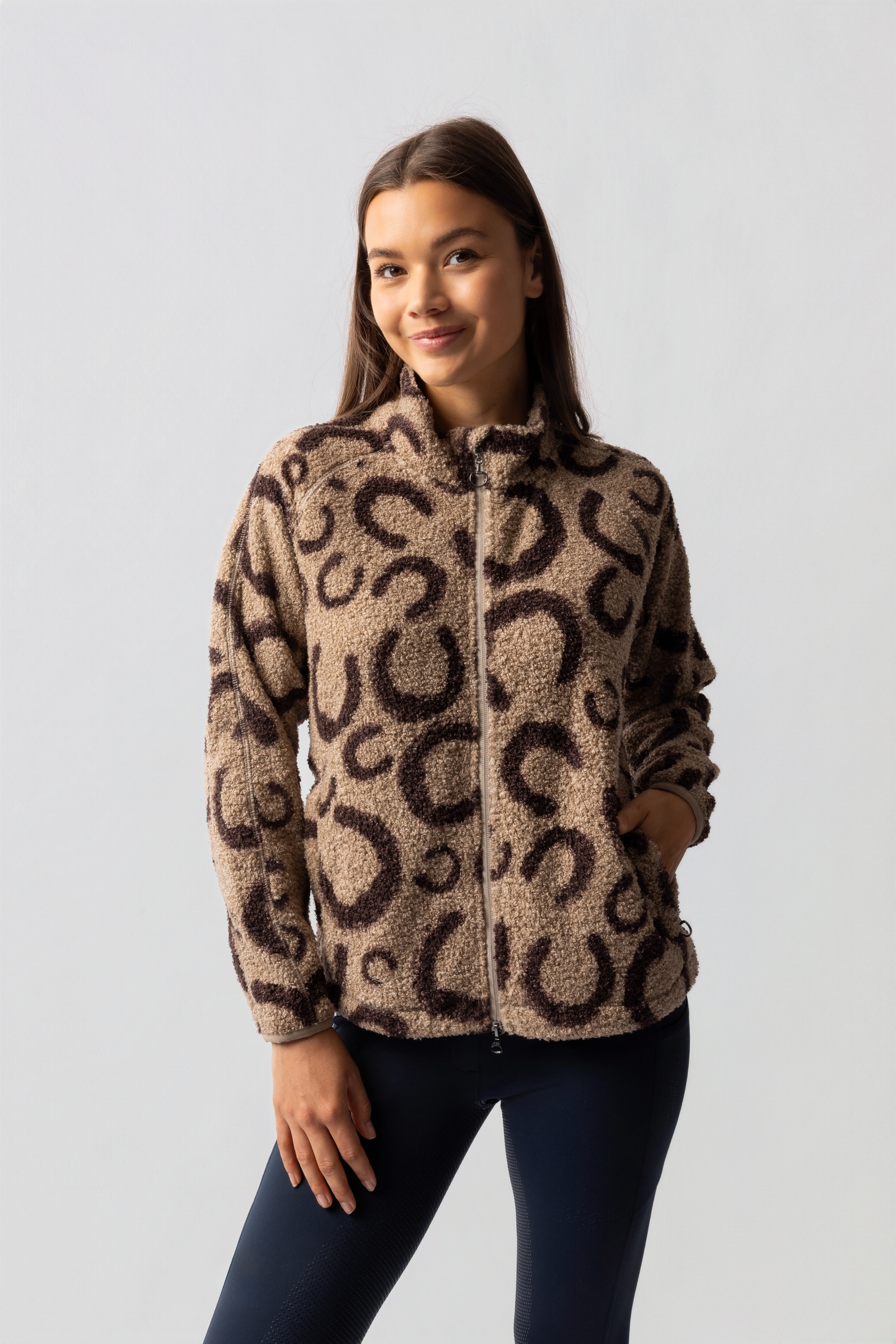 Horze Ariana Dames Teddyfleece jack