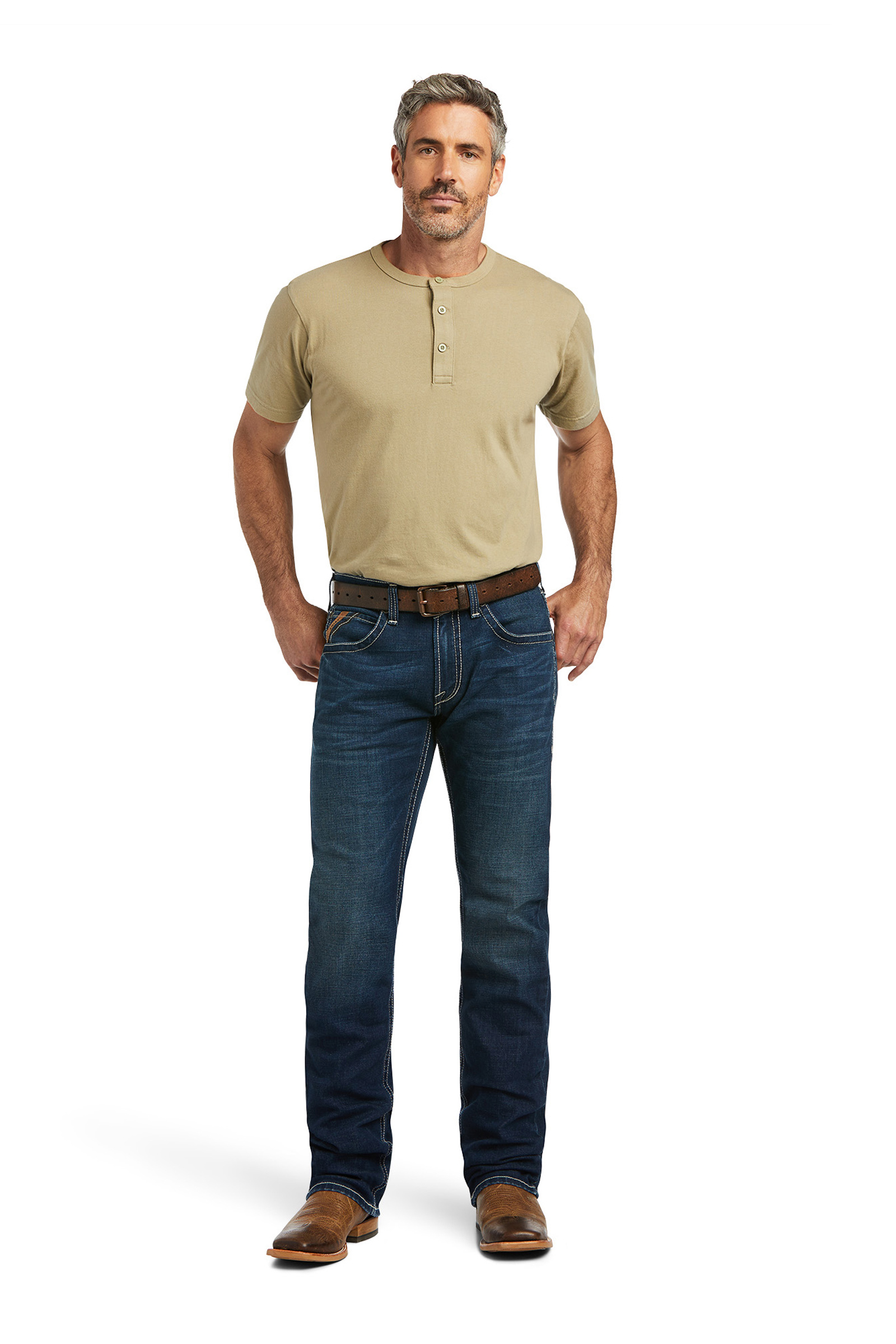 Ariat M5 Straight Stretch Remming stackable jeans met rechte pijp