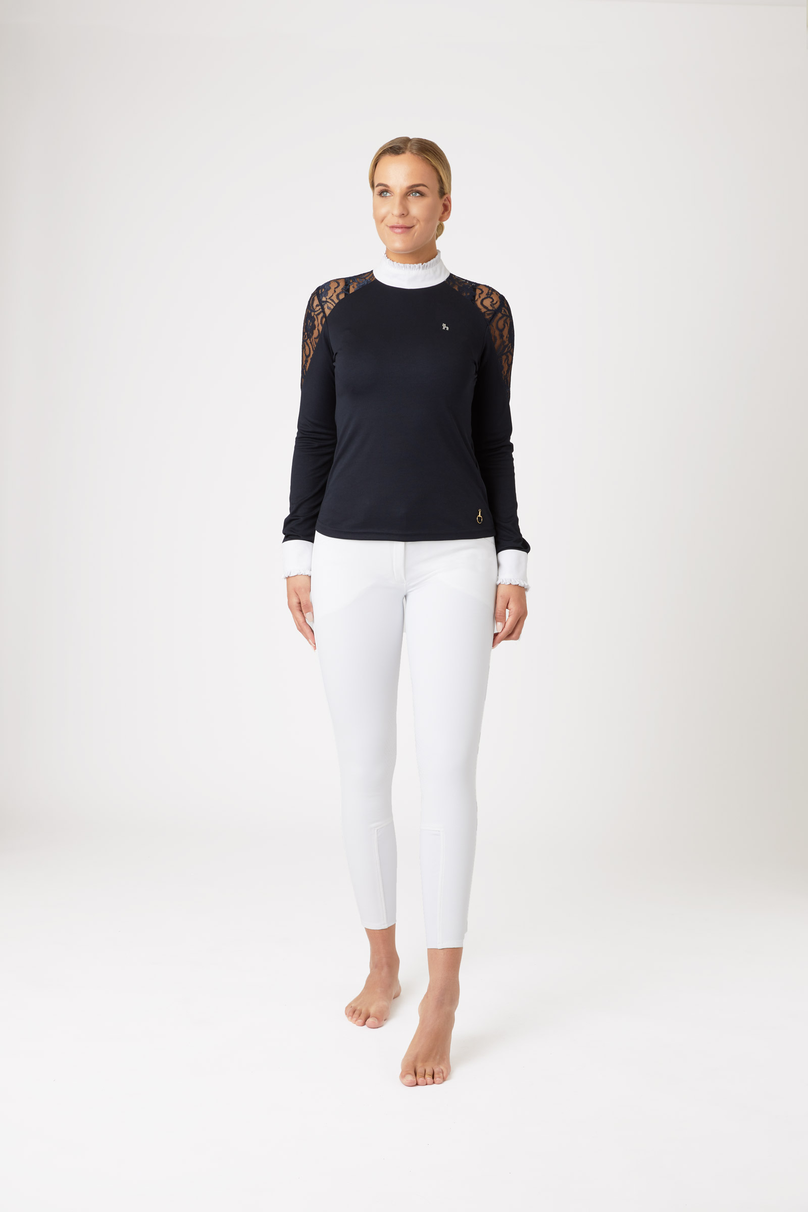 Horze Sylvie Longsleeve Veter Wedstrijdshirt, dames