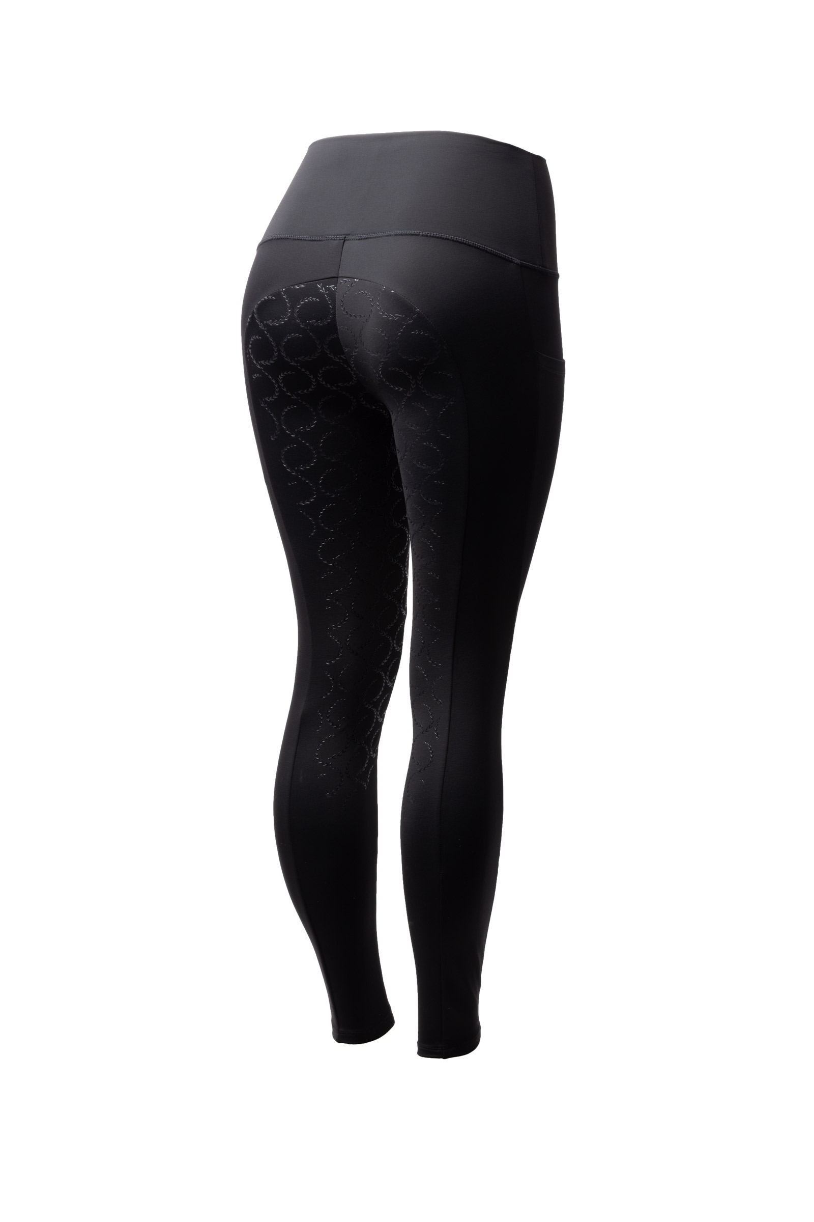 Black Horze Gillian Full Seat Compressie Tights, dames