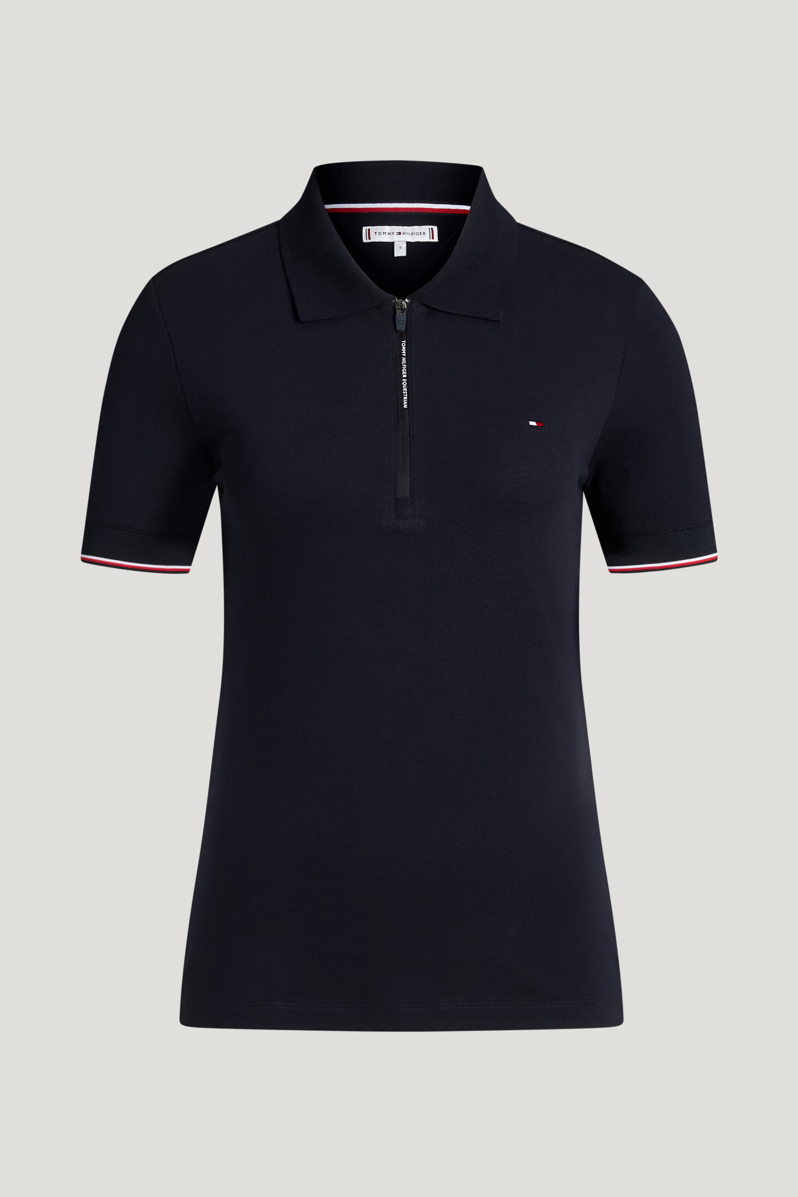 Tommy Hilfiger Equestrian Anaheim dames poloshirt met rits