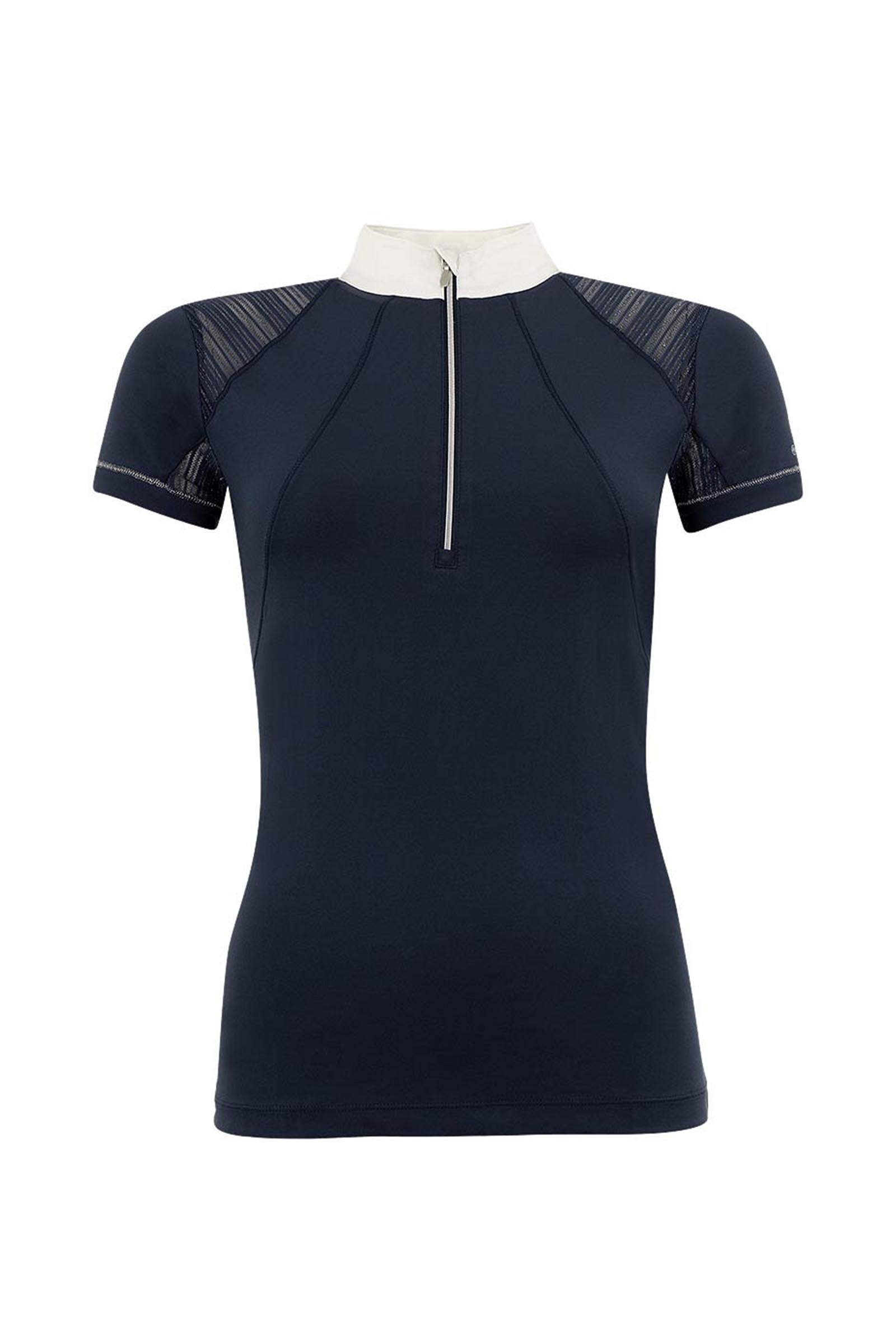 Navy ANKY Competition Dames Mesh Shirt, Korte Mouw