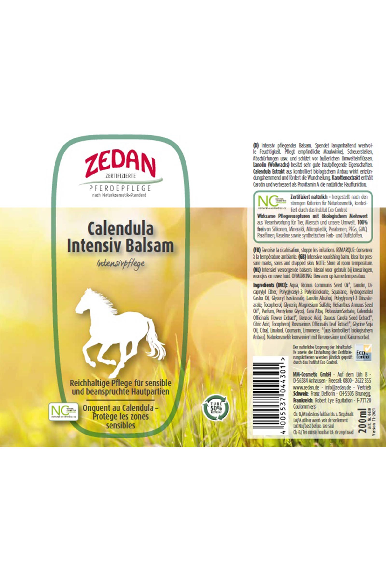 Zedan Calendula Intensive Balsem, 200ml