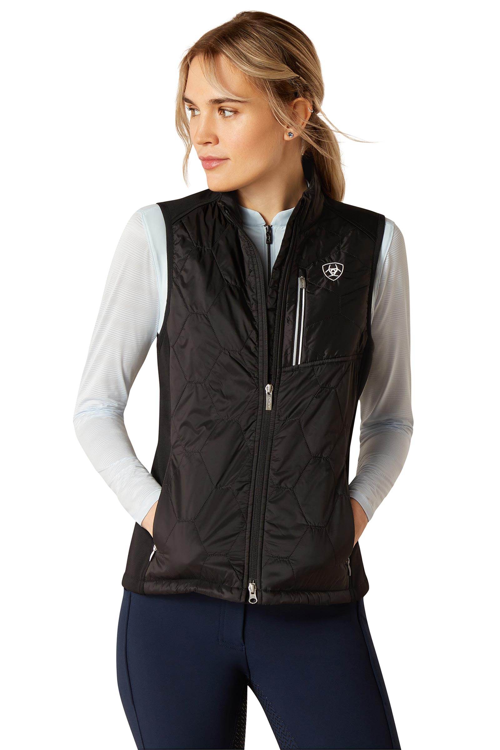 Black Ariat Fusion dames ge&iuml;soleerd vest