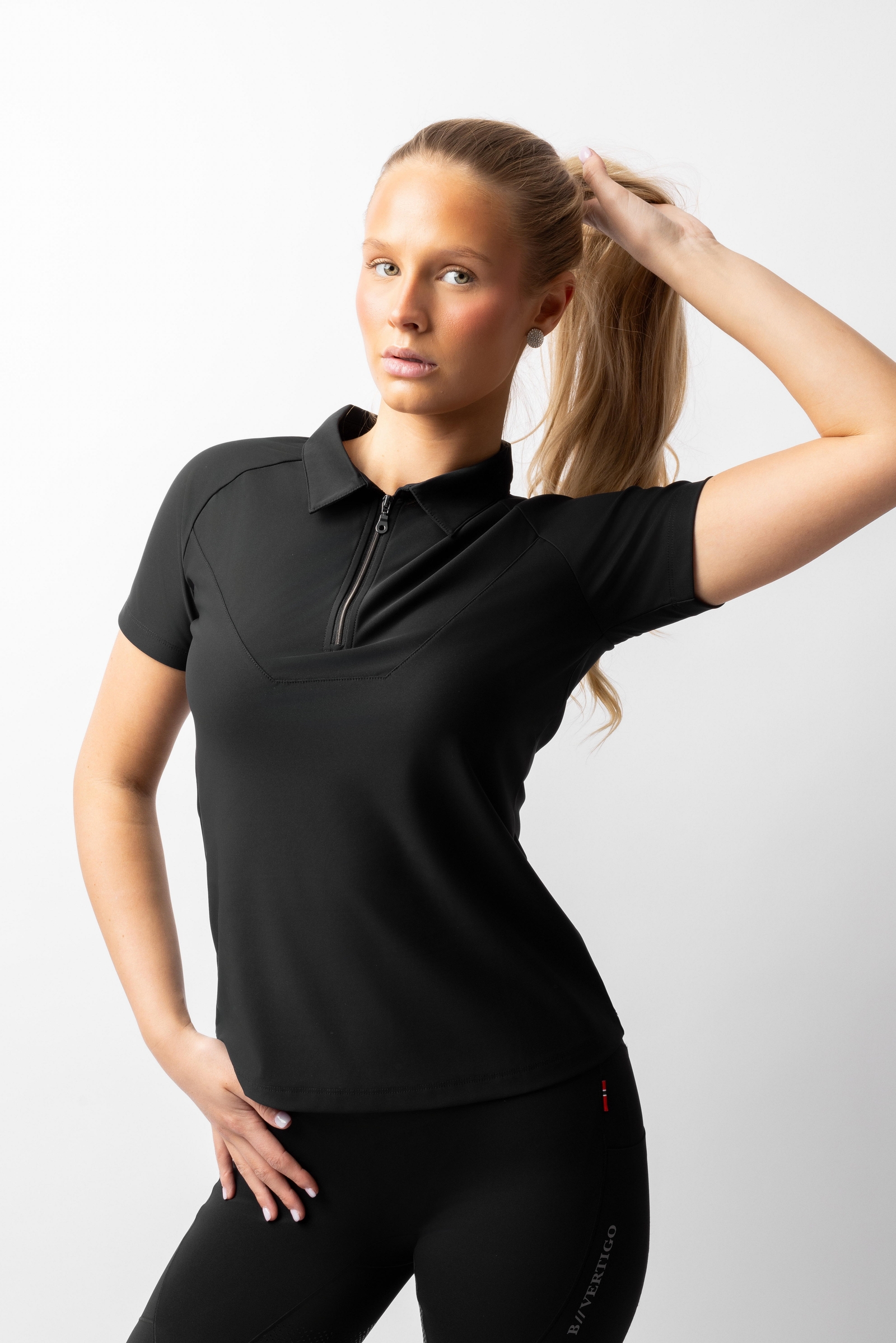 B Vertigo Giselle dames tweekleurig poloshirt  