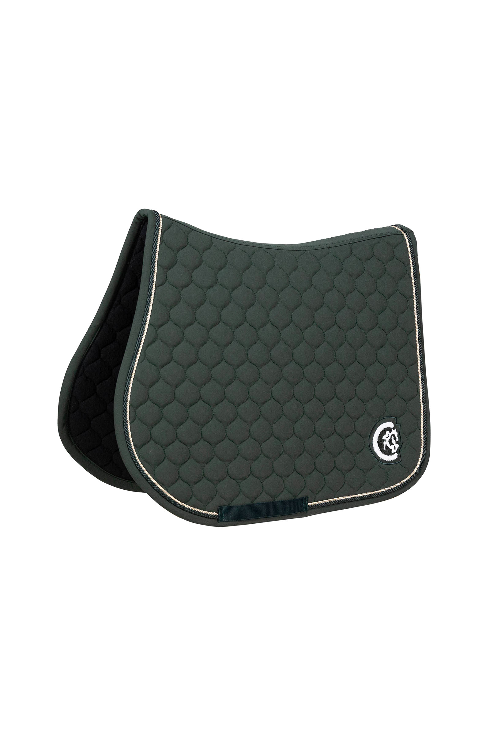 pine green Kentucky Horsewear Zadeldoek Onion Quilt 3D Logo