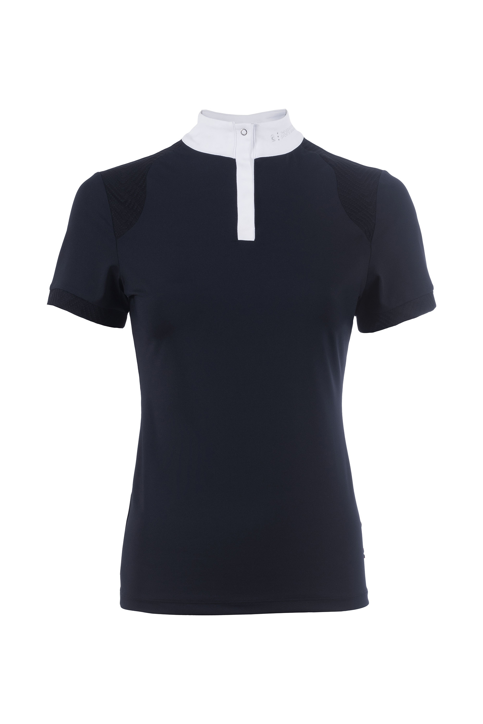Darkblue Cavallo CavalComp halve rits shirt