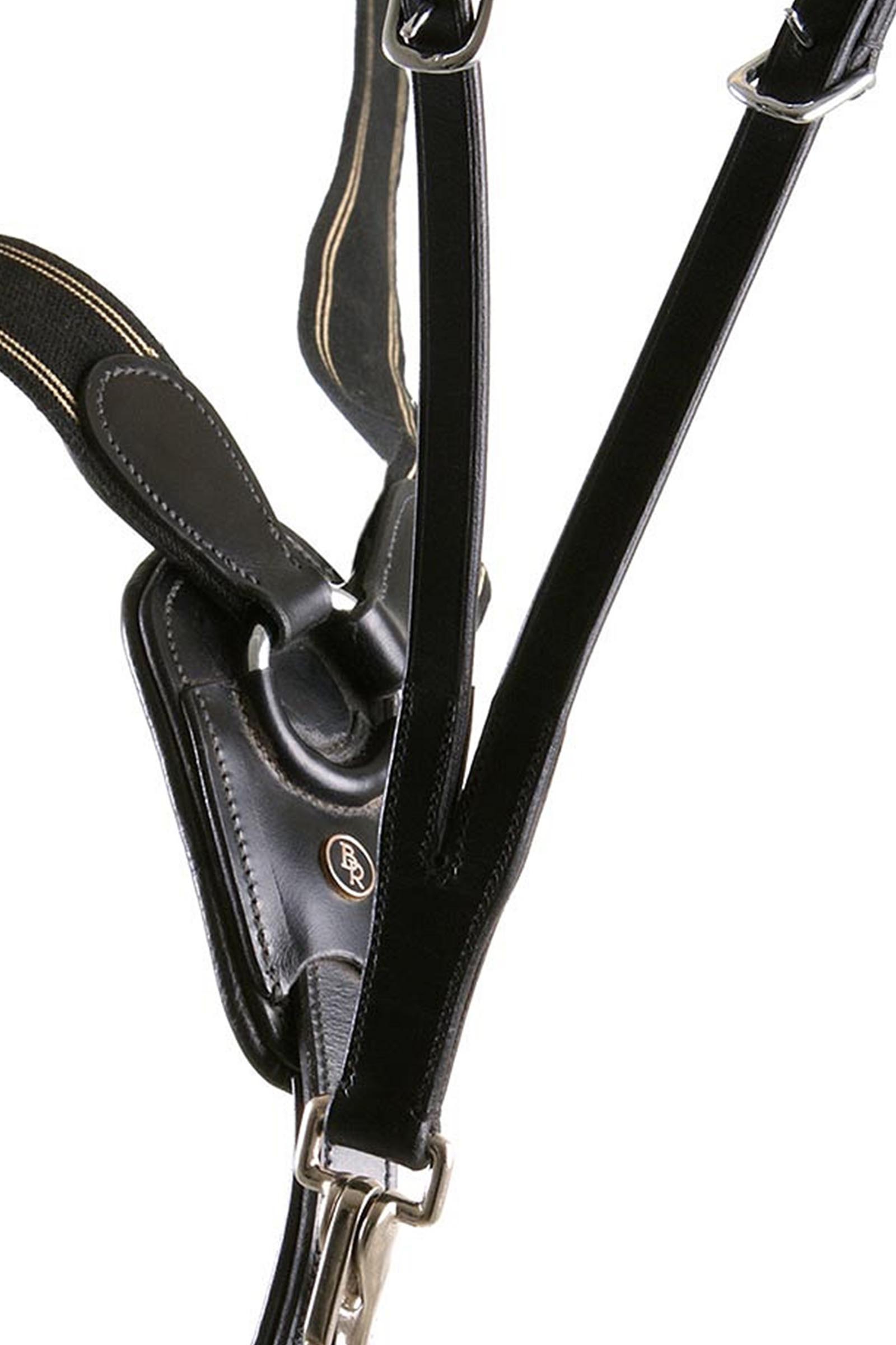 BR Taunton elastisch borsttuig met afneembare martingaal