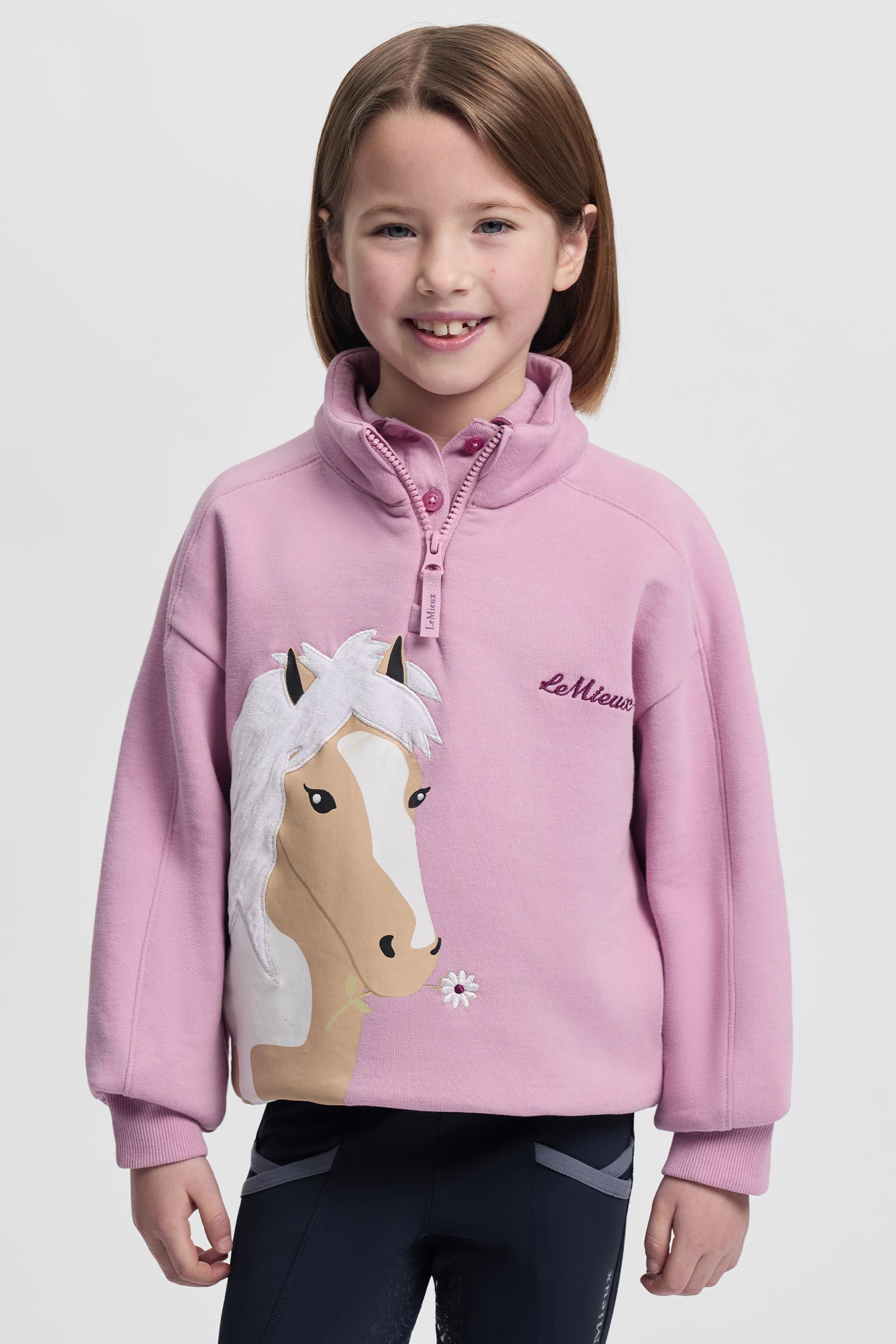 LeMieux Mini Quinn kinder quarter zip sweater