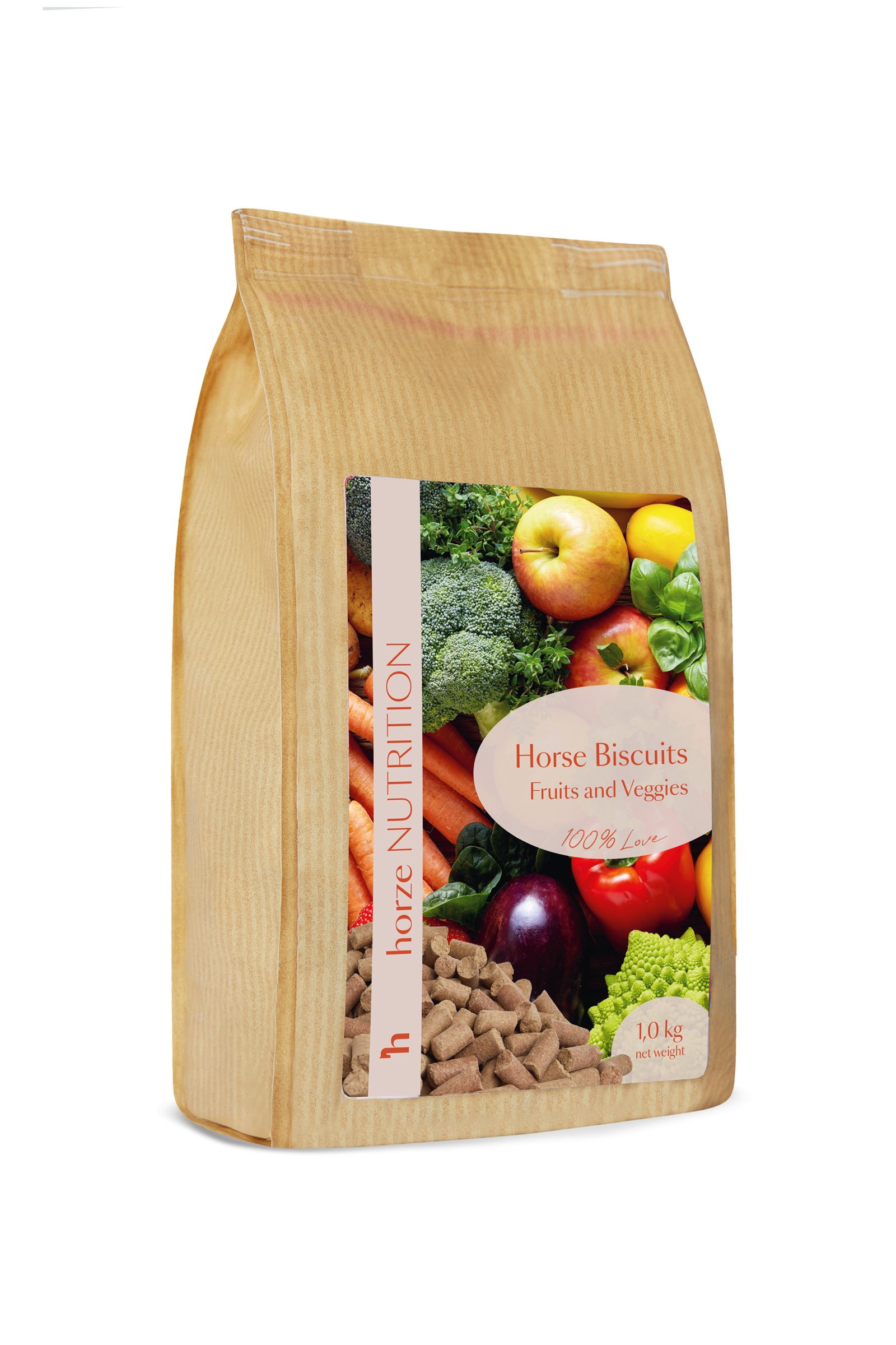 Horze Biscuits Fruits & Veggies, paardensnoepjes, 1 kilo