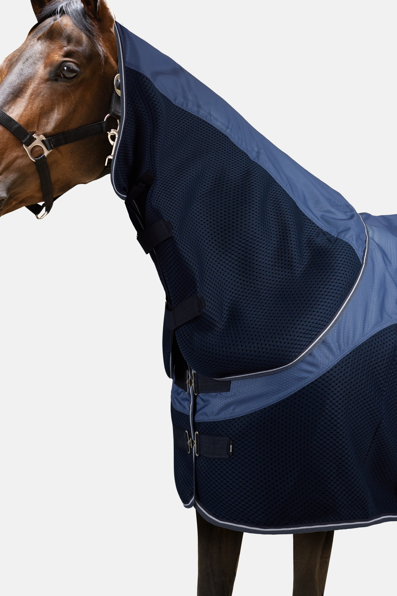 Horze Aircool 3D outdoordeken voor regen met afneembare hals