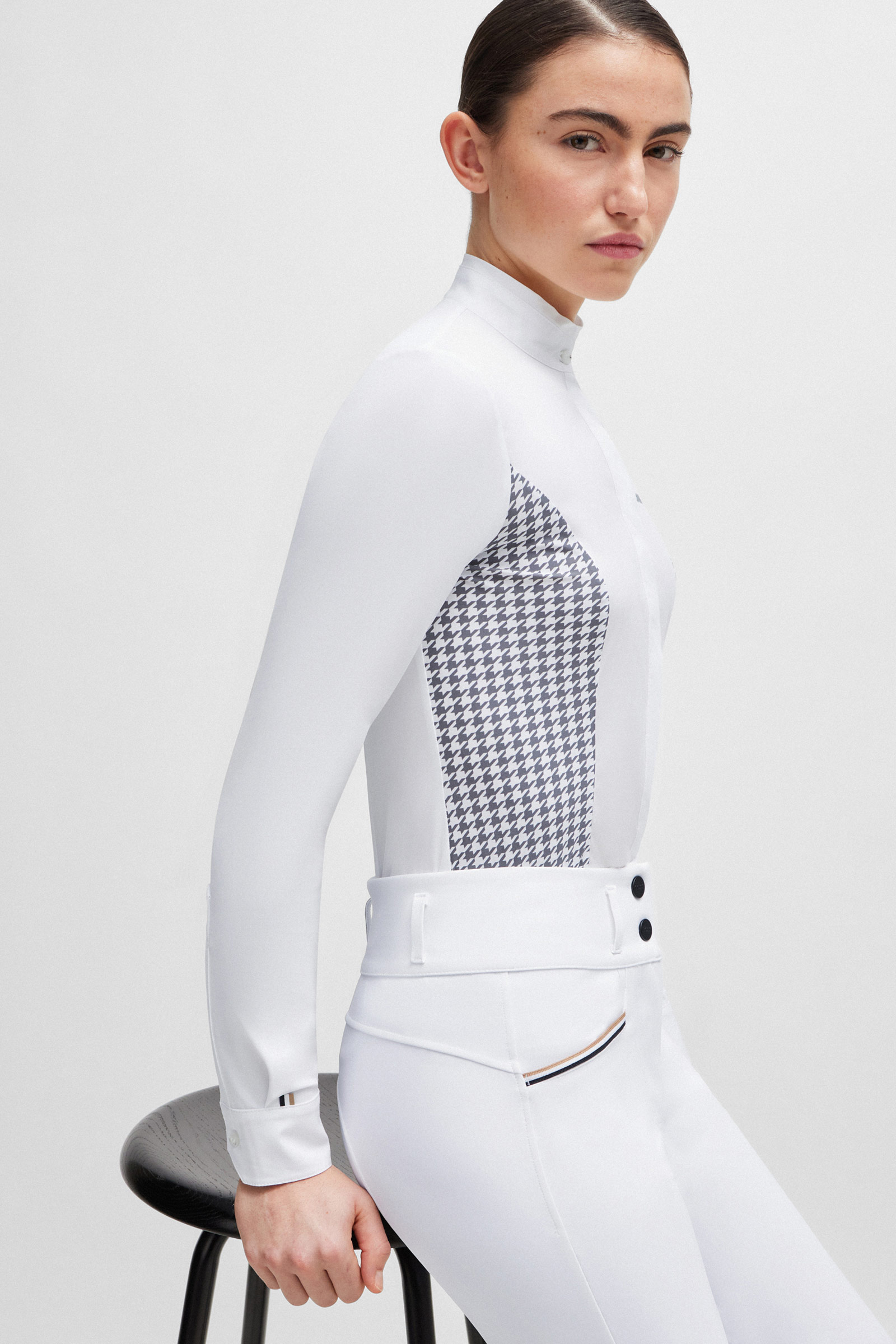 Boss Emma showblouse Houndstooth