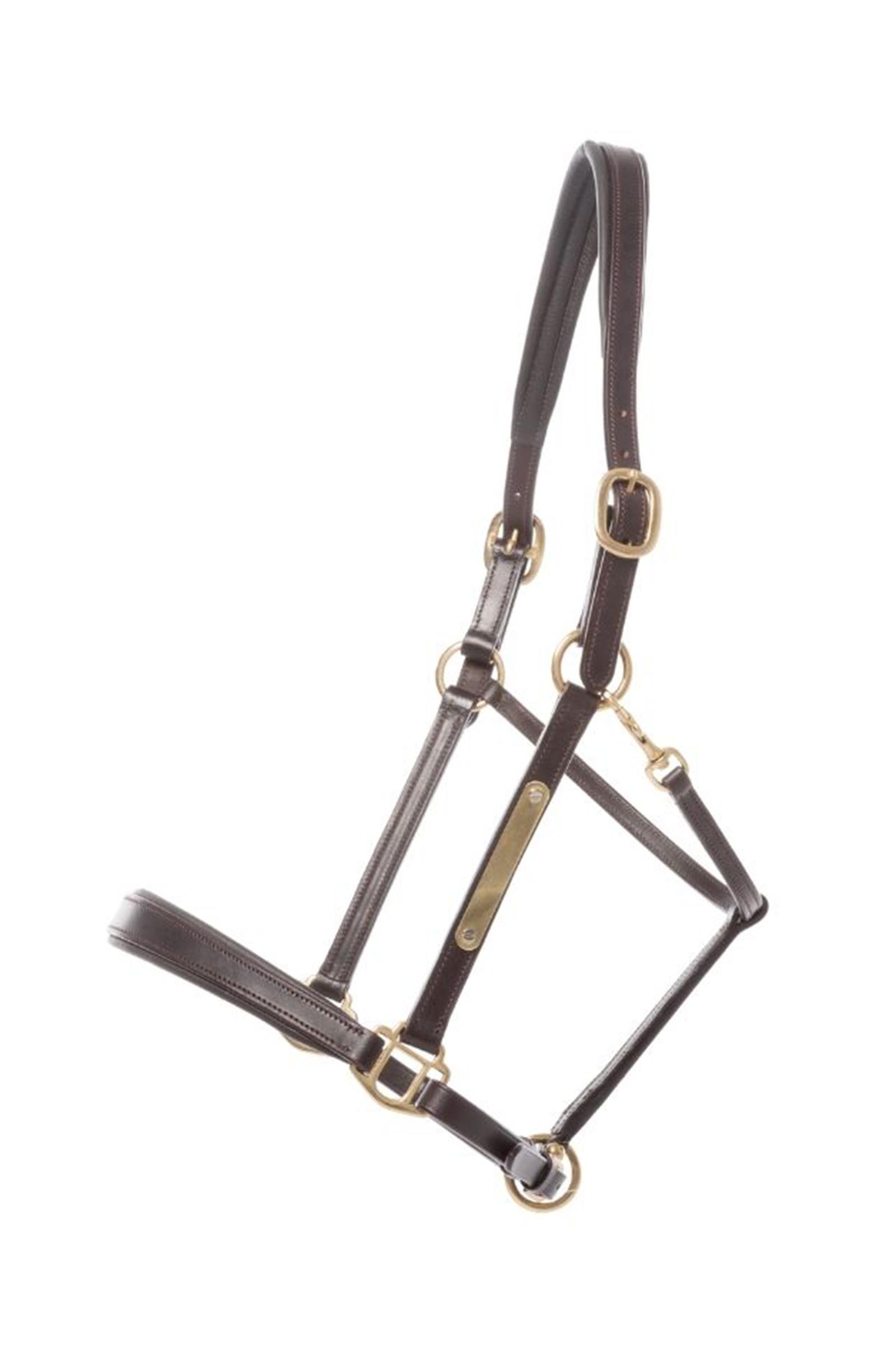 Brown/Brass Kavalkade Bennet leren halster