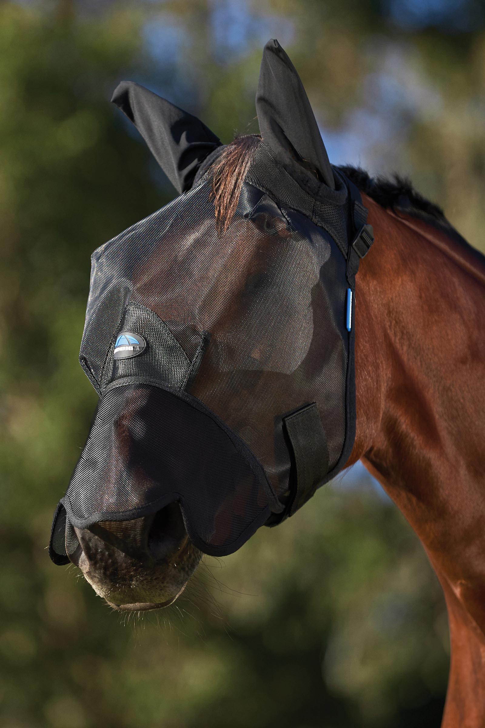 Weatherbeeta Comfitec Insect Guard Vliegenmasker met oren en neus  