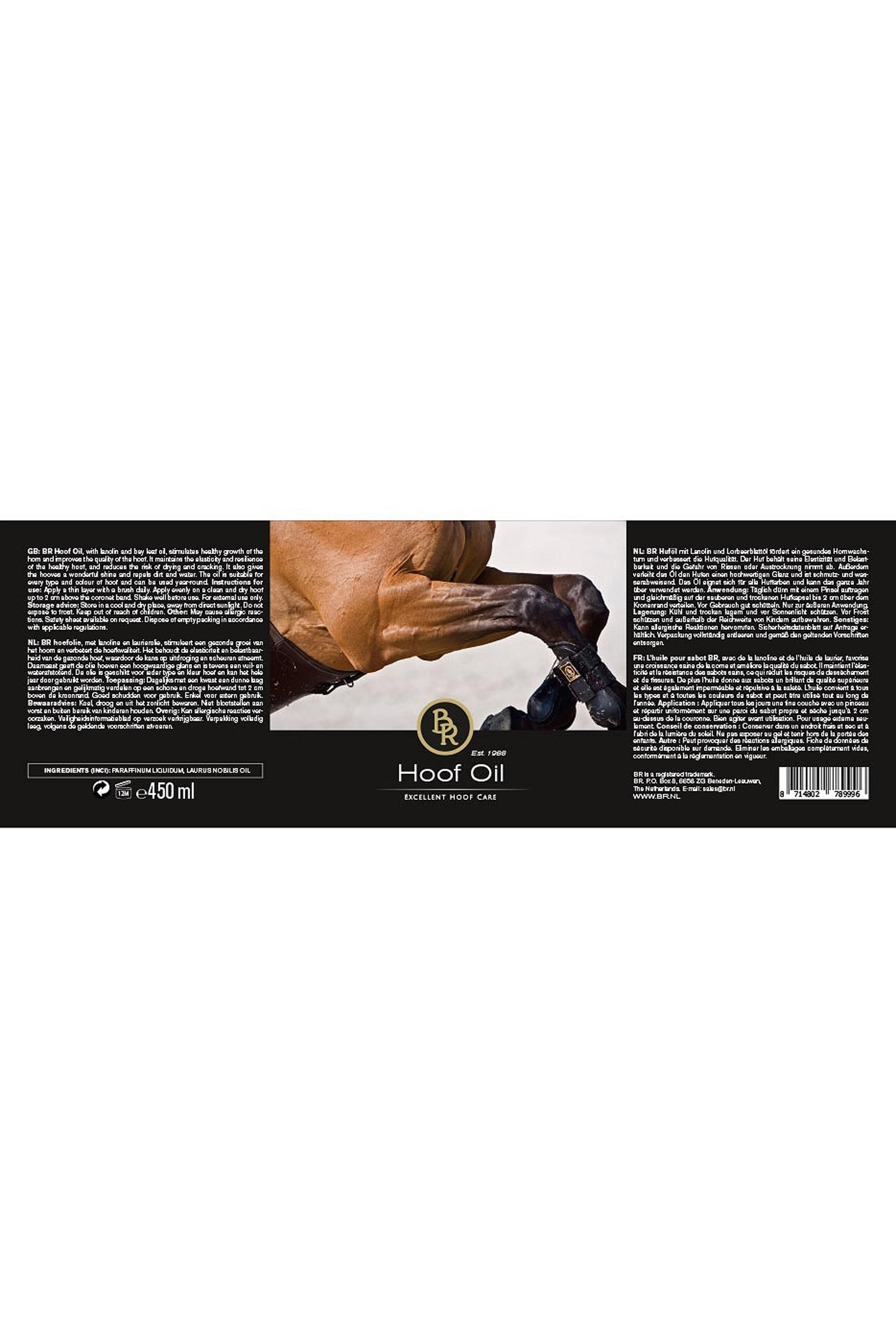 BR hoefolie met kwast, 450 ml