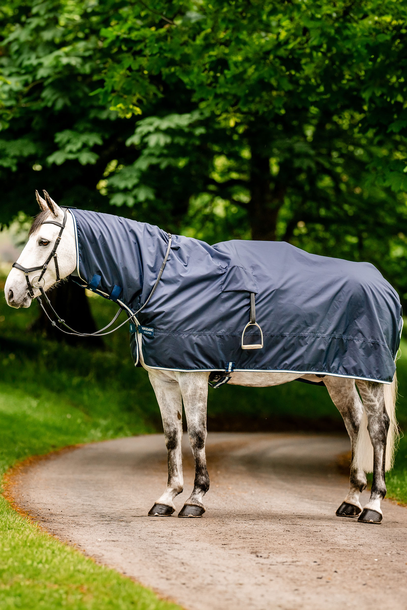 Horseware Newmarket Regendeken Mack met fleecelining