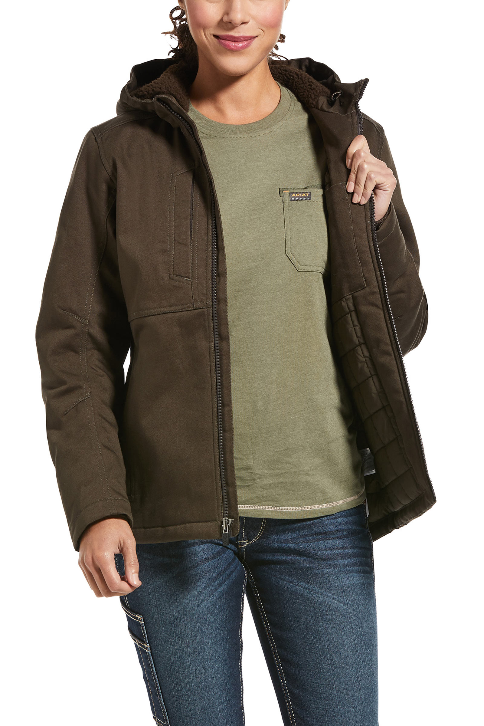 Ariat Rebar DuraCanvas geïsoleerde jas, dames