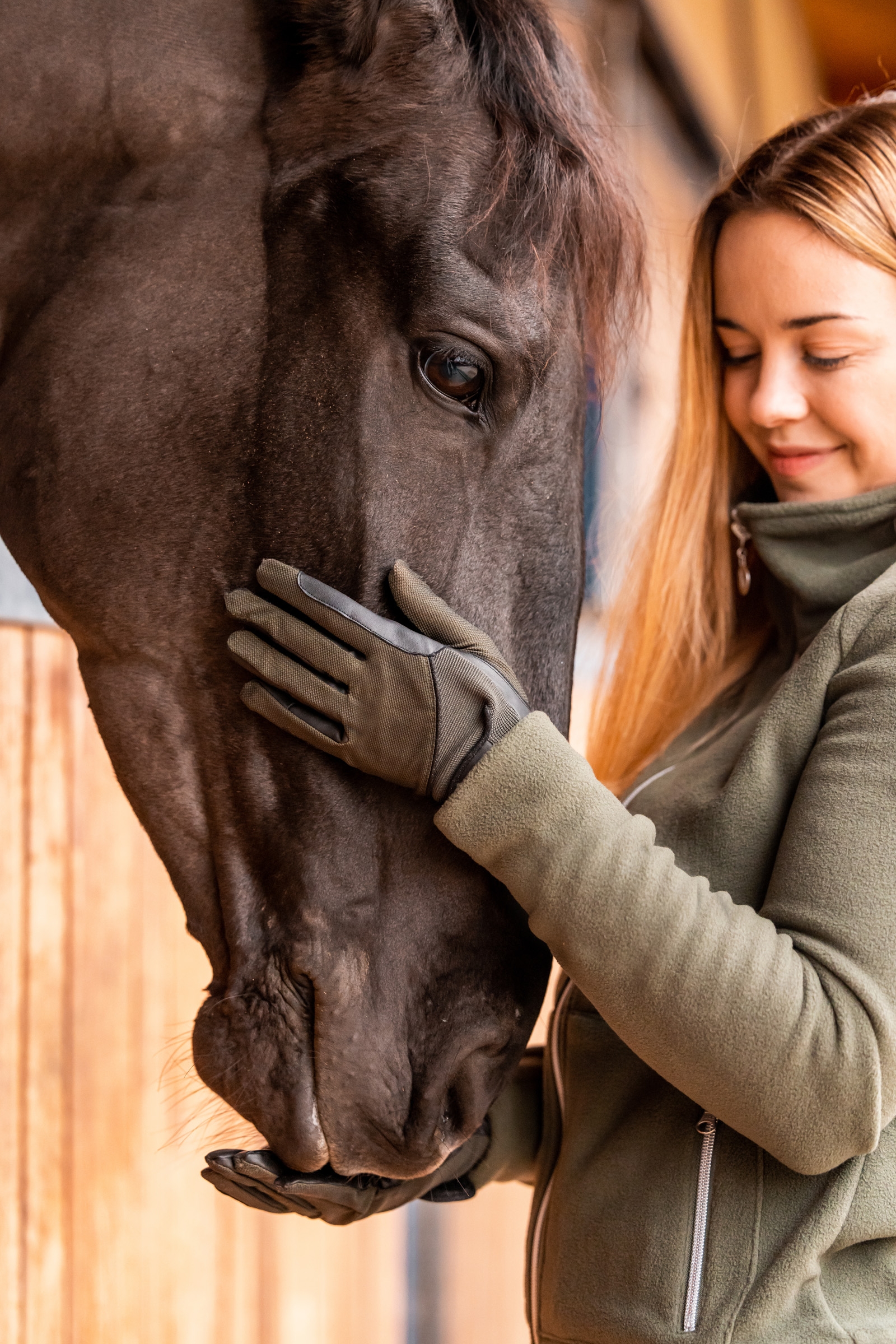 Horze Leni aomer paardrijhandschoenen, dames
