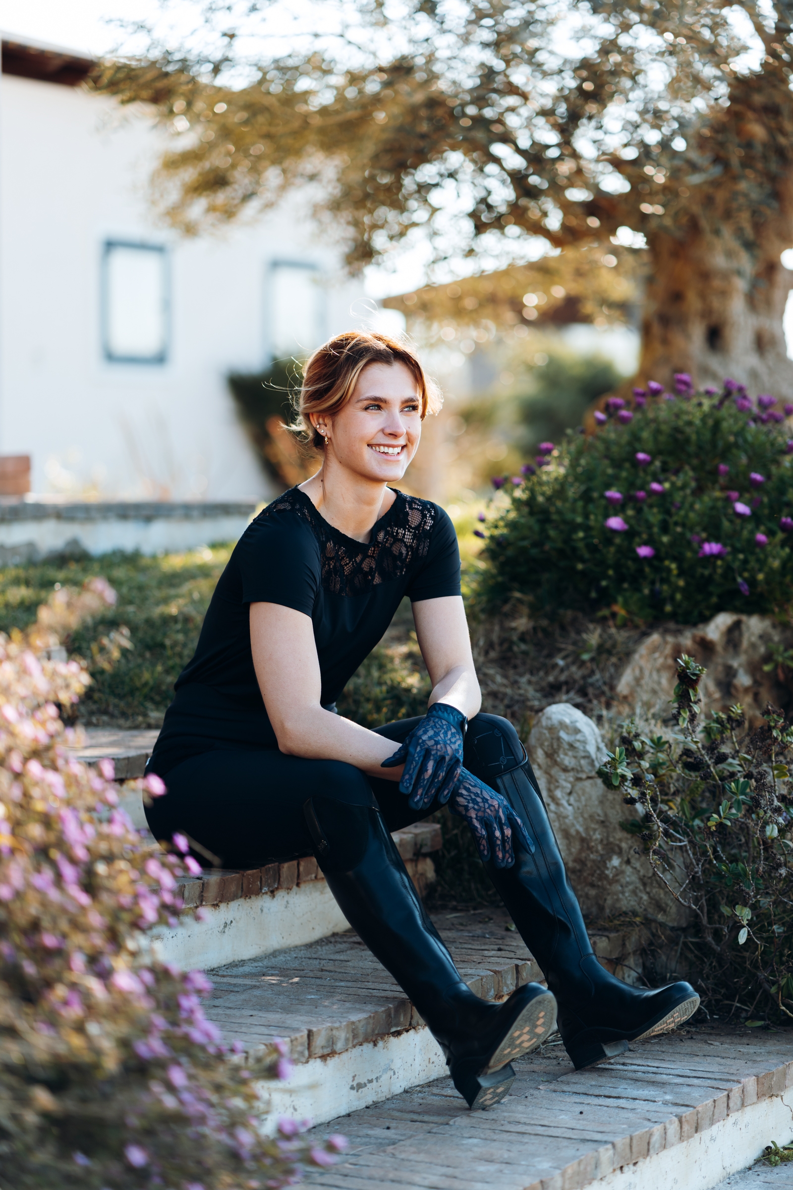 B Vertigo Lace Paardrijhandschoenen, dames