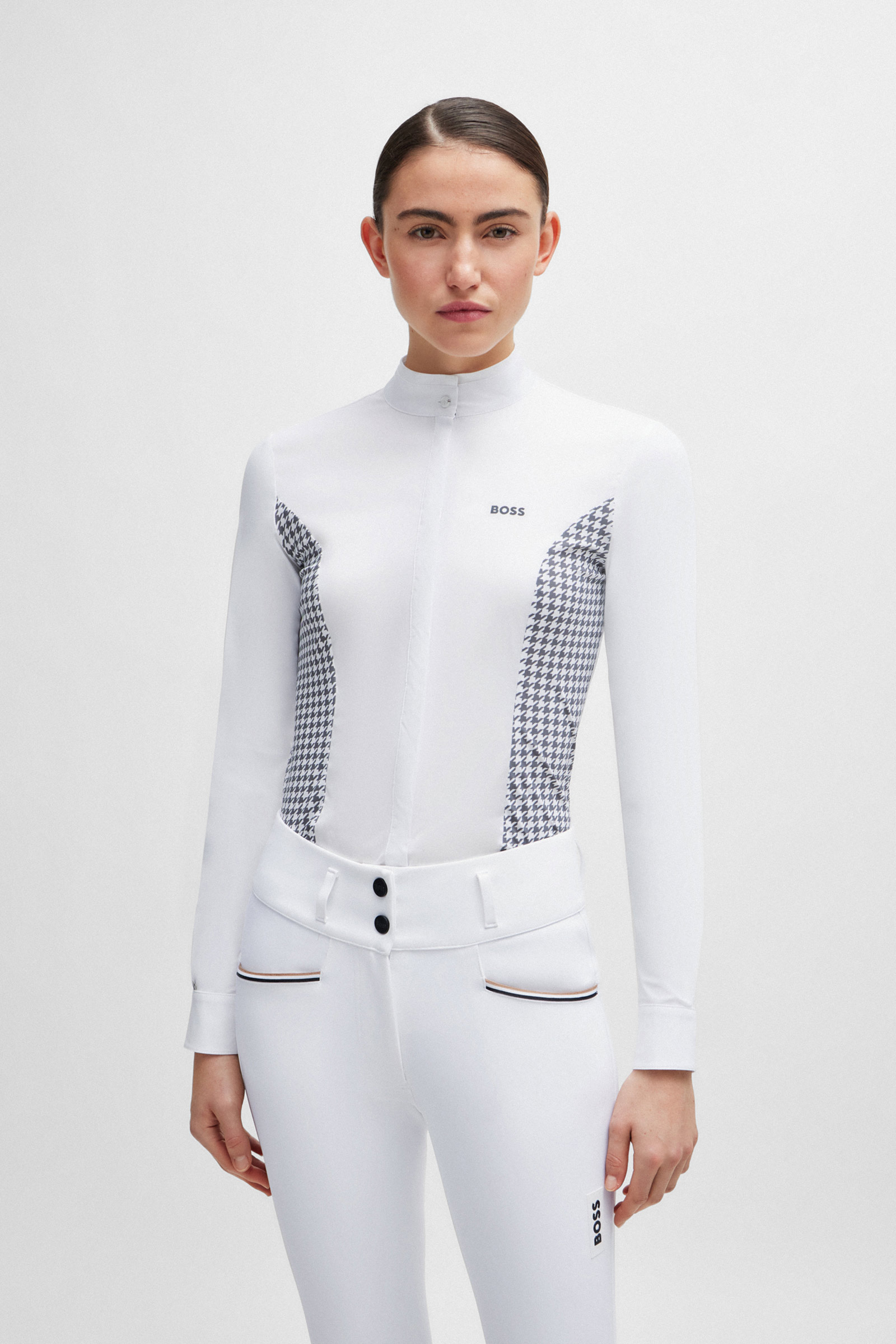 Boss Emma showblouse Houndstooth