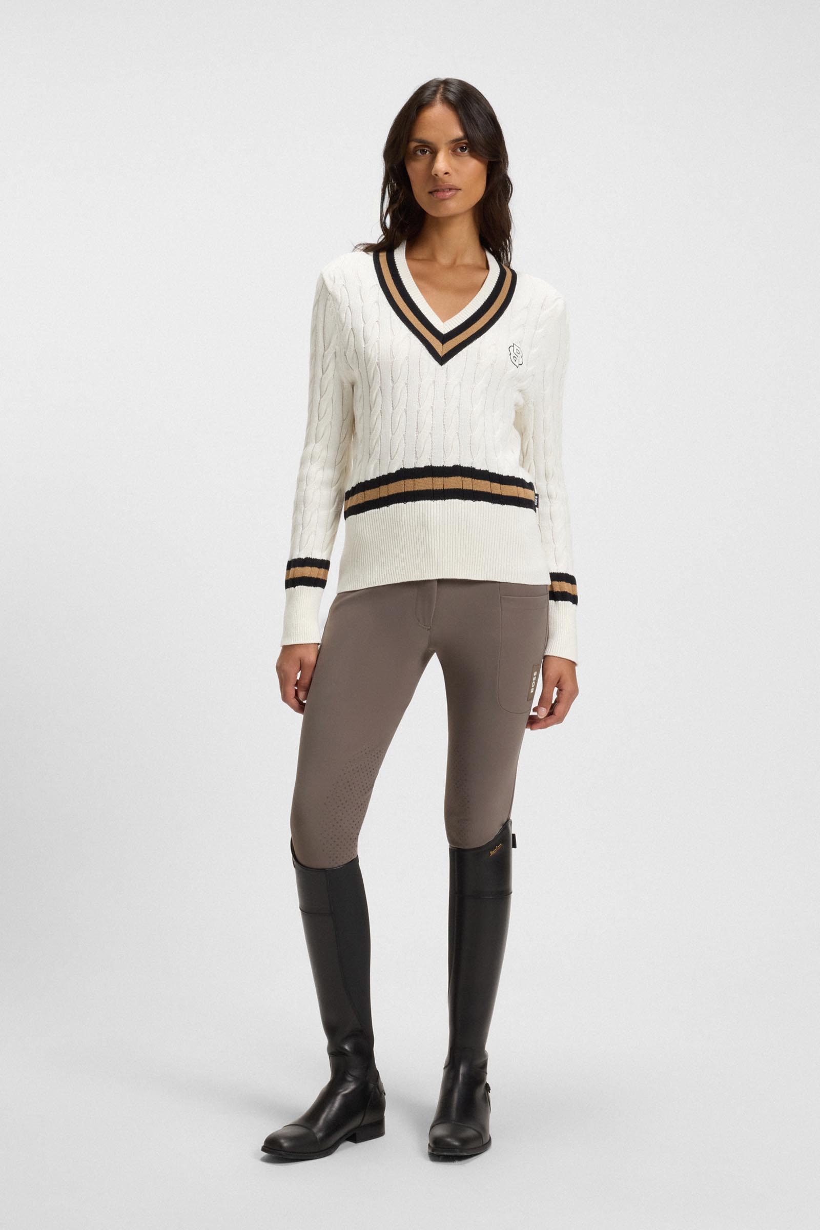 Boss Hannah dames High Waist kniegrip Technical rijbroek