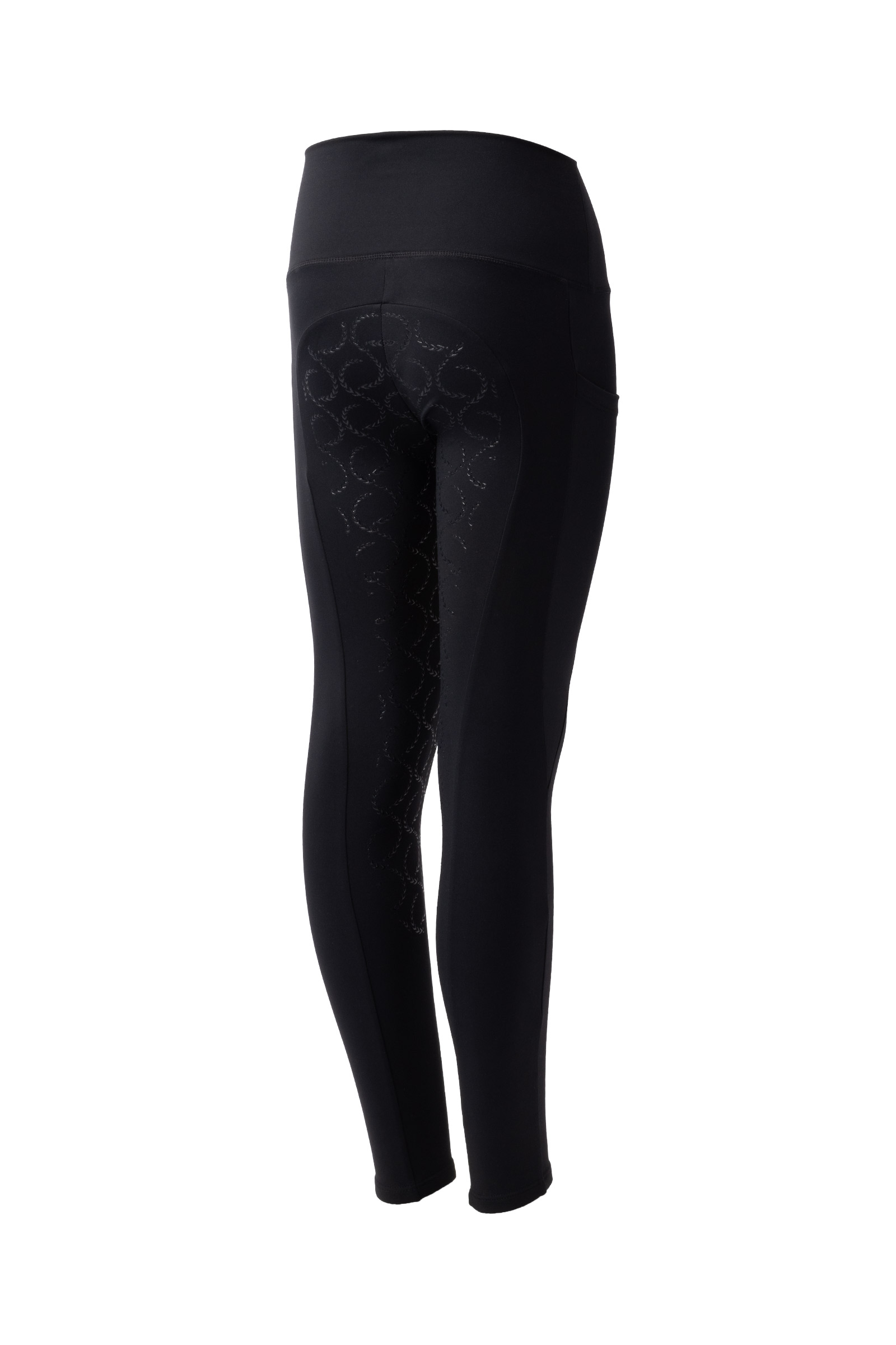 Black Horze Gillian Full Seat Compressie Tights, kinderen