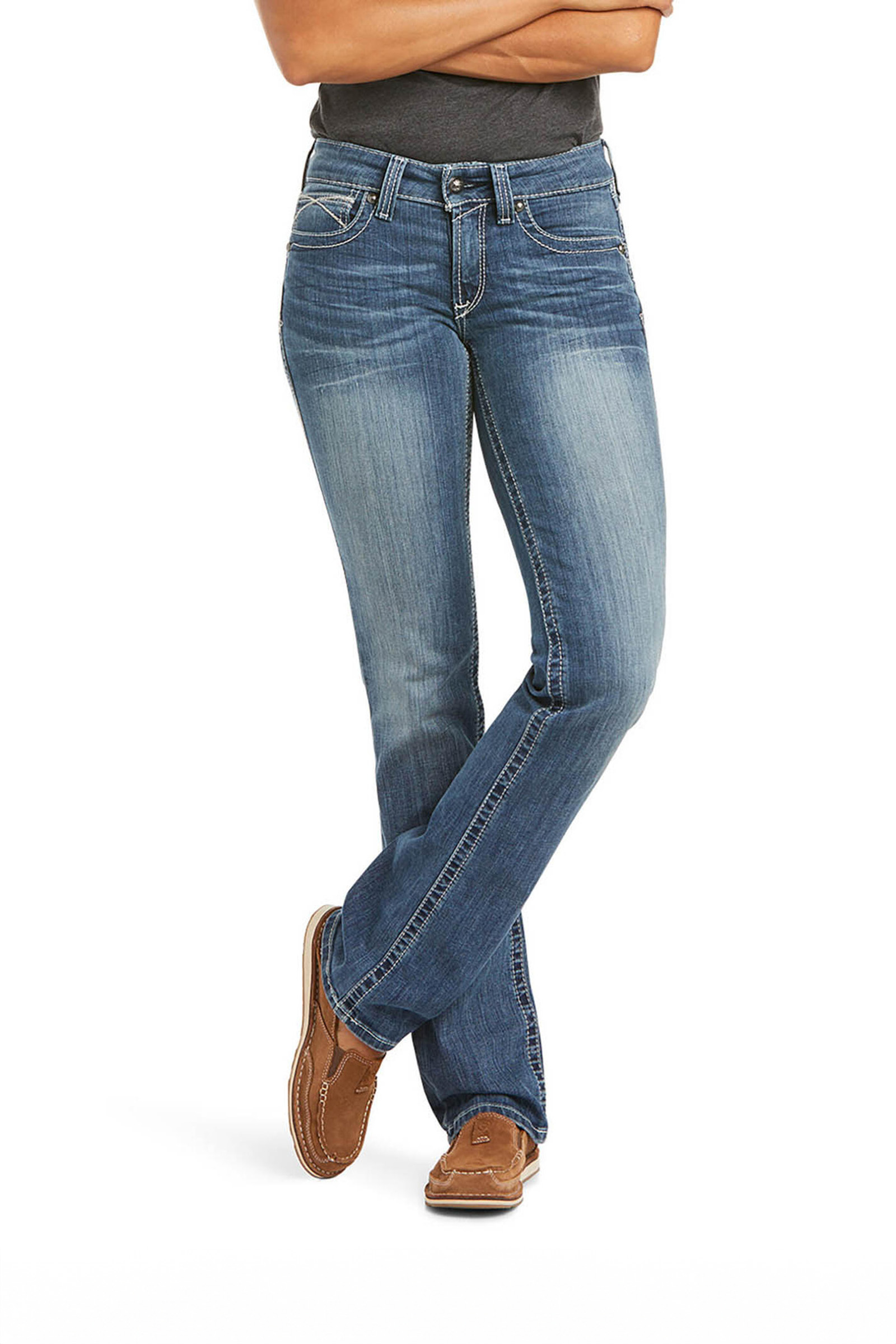 Ariat REAL Stretch Icon Straight Jeans, dames