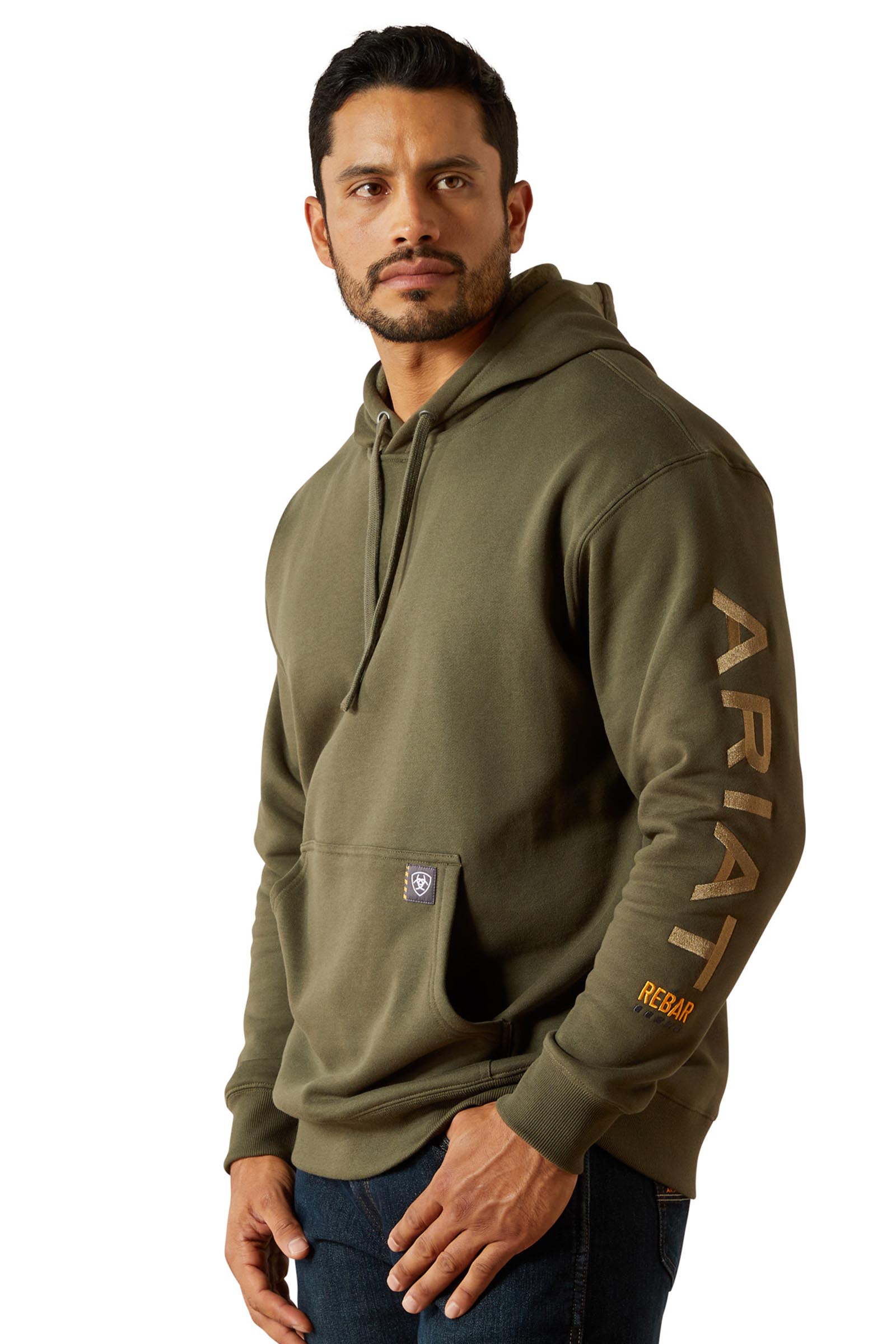 Grape Leaf/Dried Herb Ariat Rebar heren hoodie met grafische print