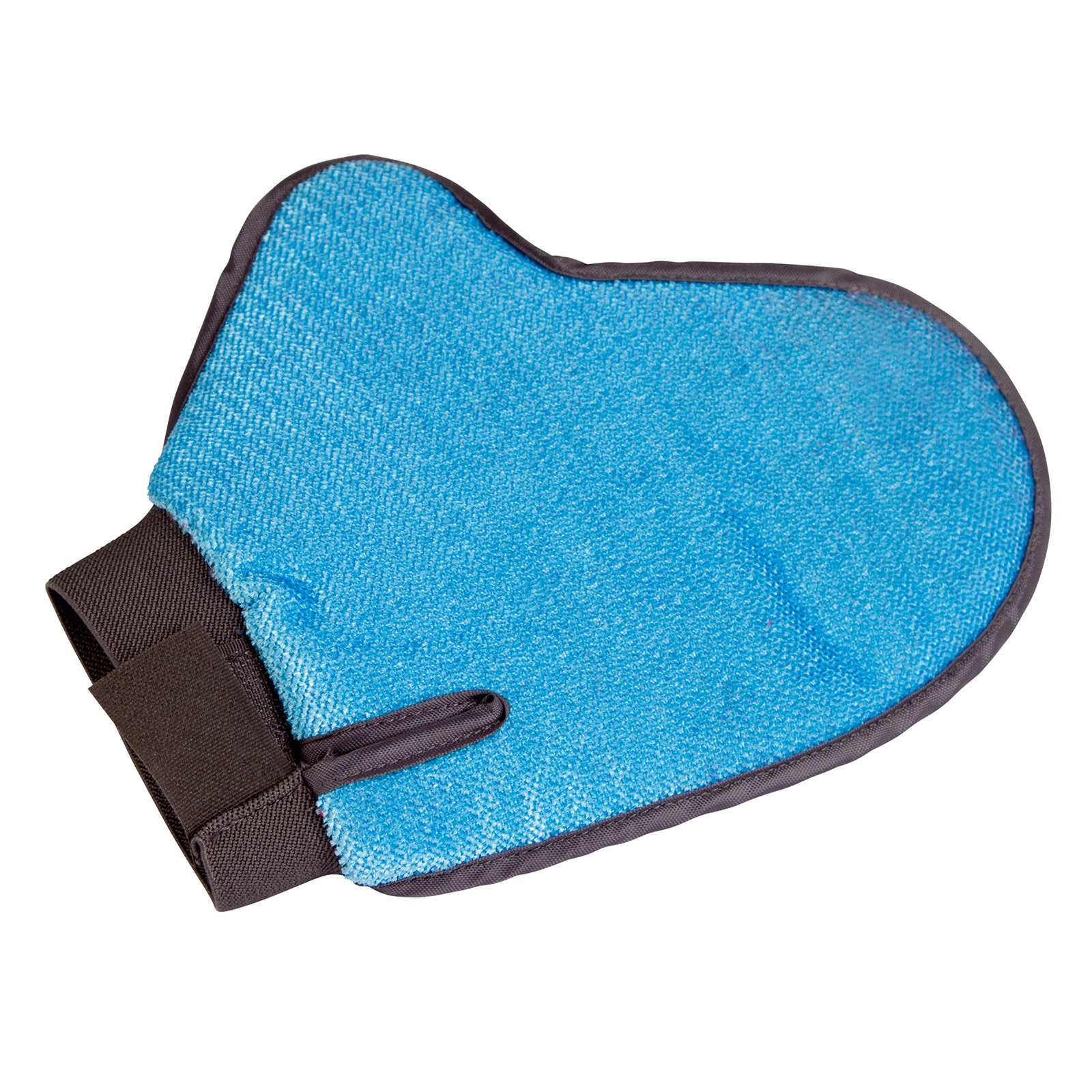 Kerbl Vachtverzorg.- en pluishand-schoen, 23cm, blauw/antraciet