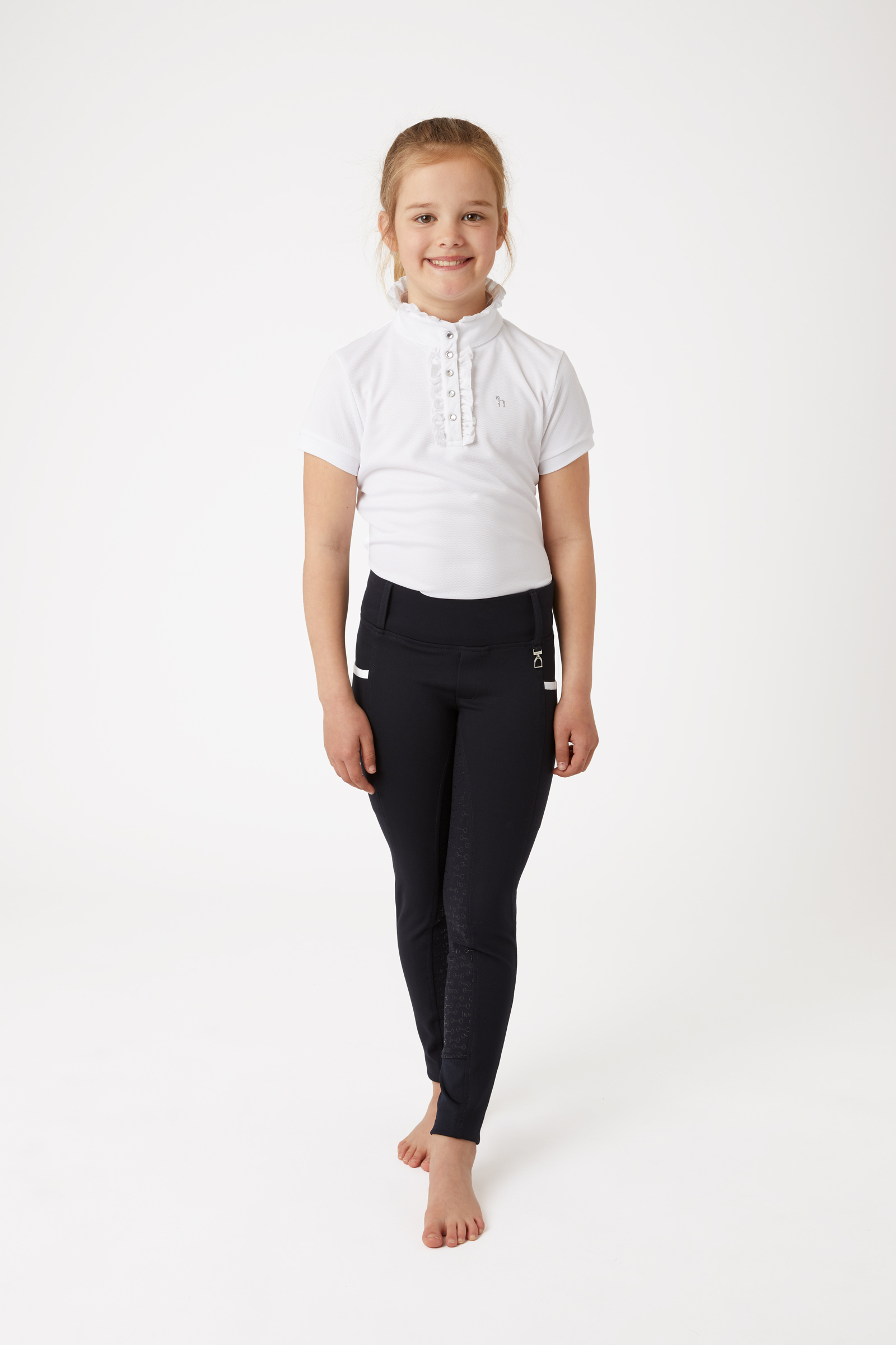 Horze Lucinda High Waist Siliconen Full Seat Tights, kinderen